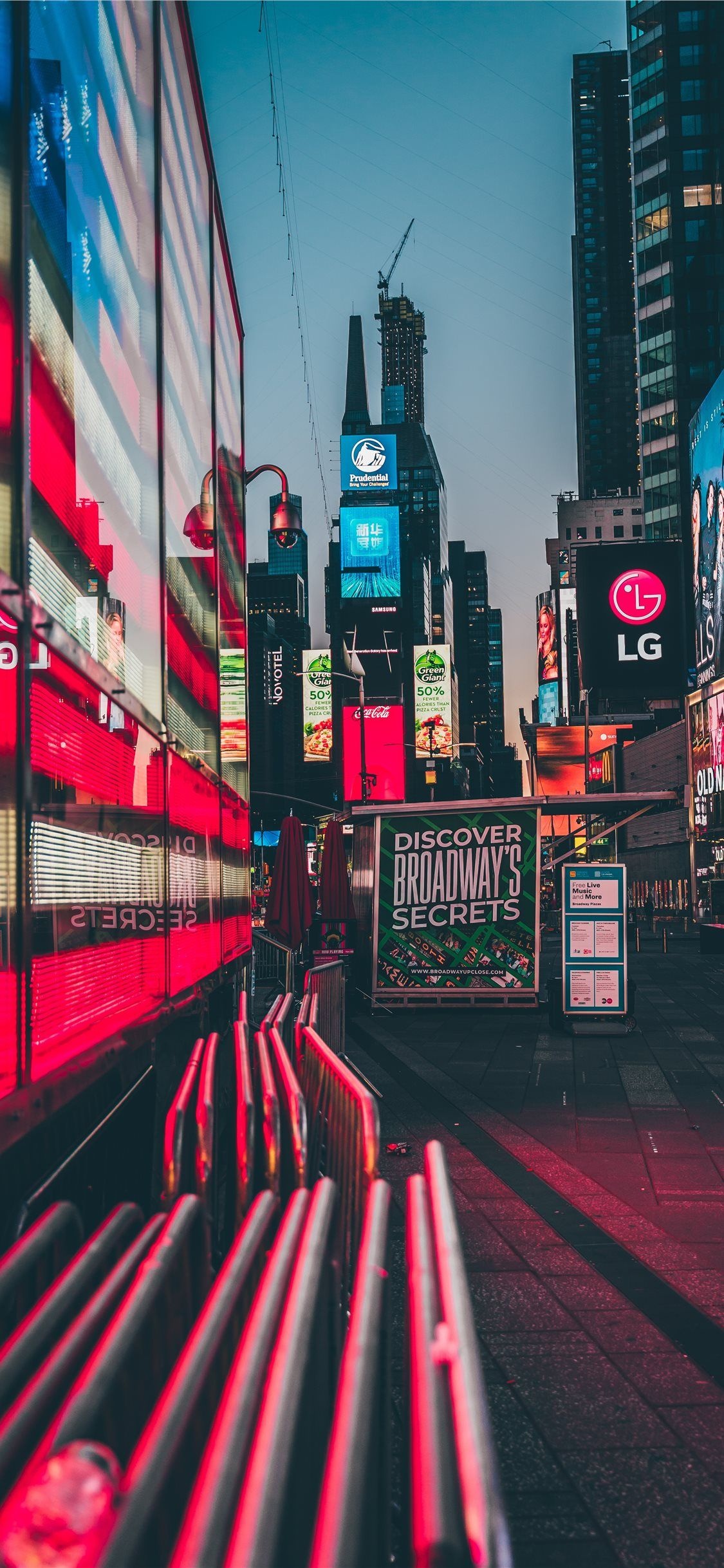Times Square, Neon signs, Lively streets, Nighttime allure, 1130x2440 HD Phone