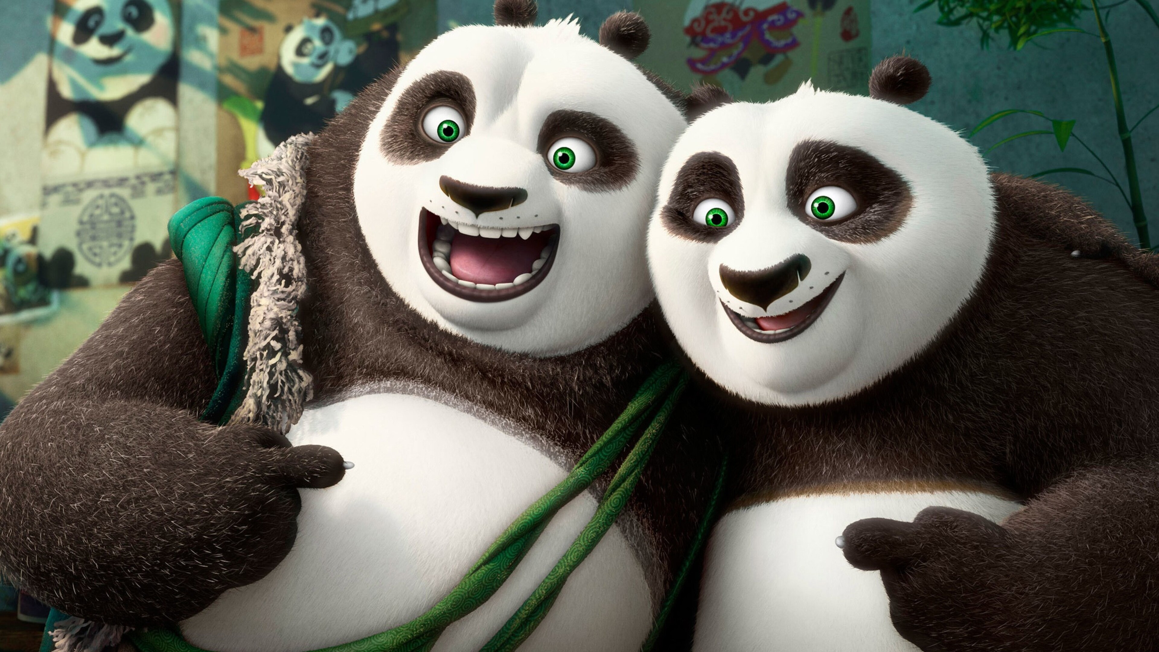 Kung Fu Panda, Po and Li, 4K wallpapers, Stunning imagery, 3840x2160 4K Desktop