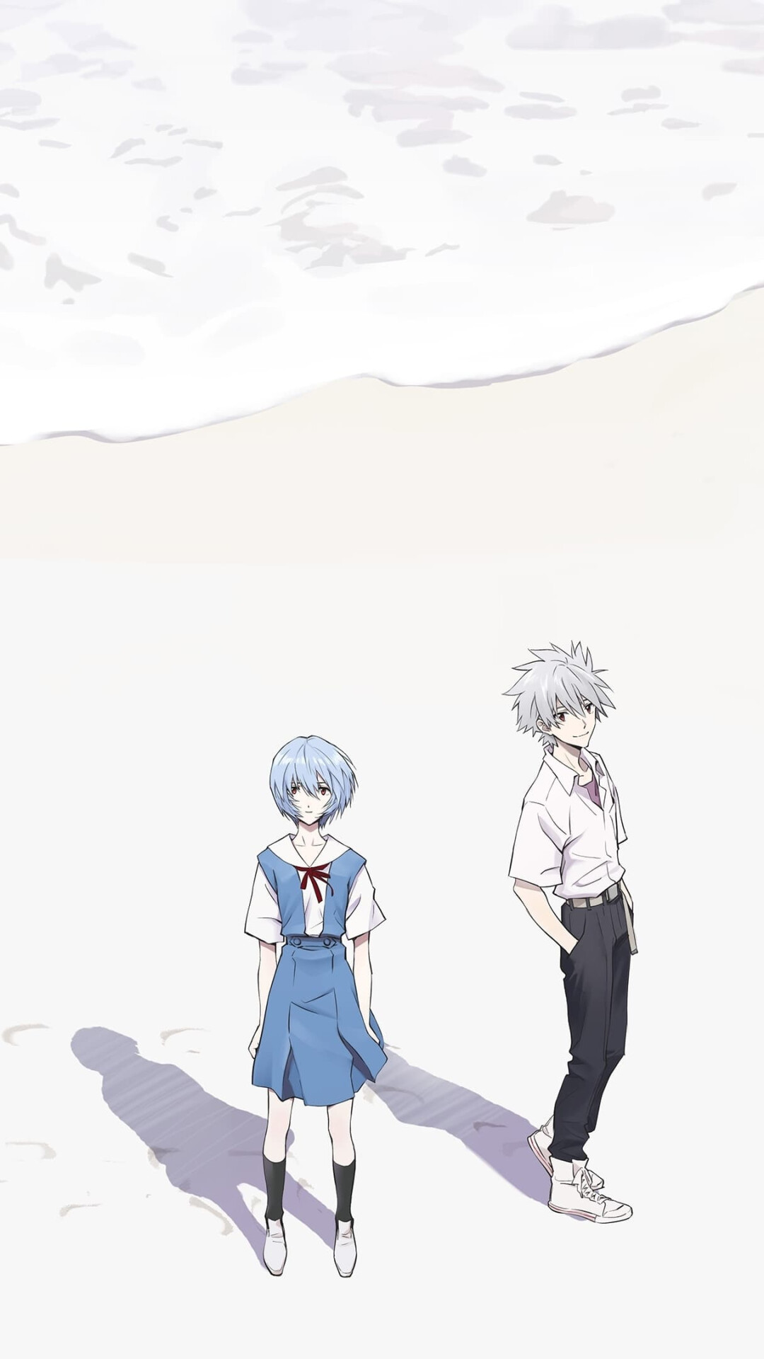 Evangelion: 3.0+1.0 Thrice Upon a Time: Rei Ayanami, The “First Children” of the Marduk Report and the pilot of EVA-00. 1080x1920 Full HD Background.