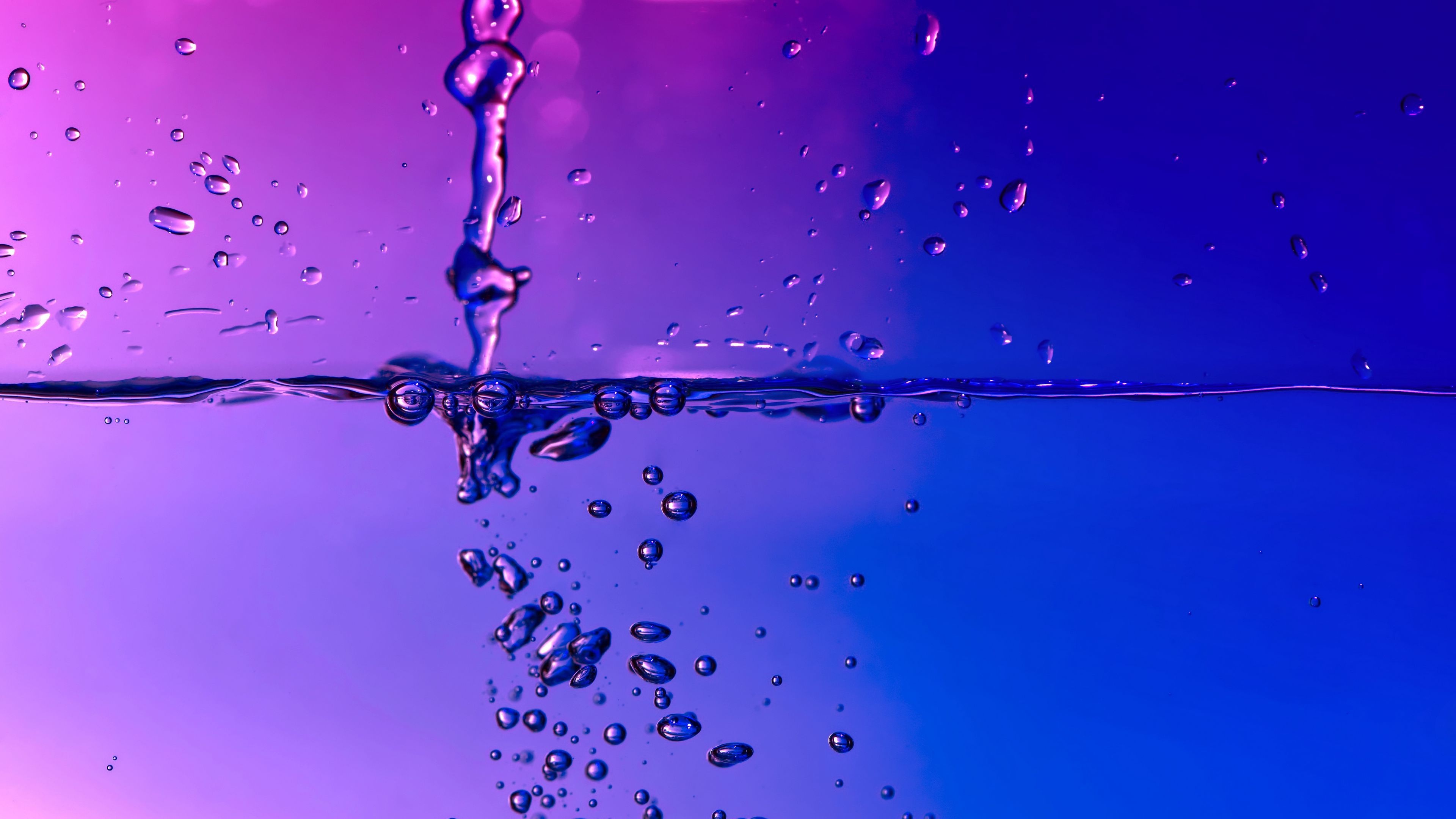 Bubbles Water Gradient HD Wallpapers 3840x2160
