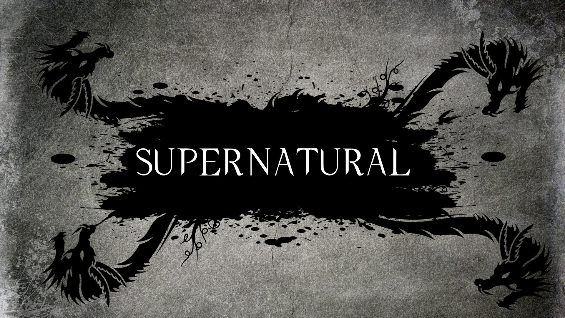 Supernatural: The American horror fantasy series created by Eric Kripke. 1920x1080 Full HD Background.