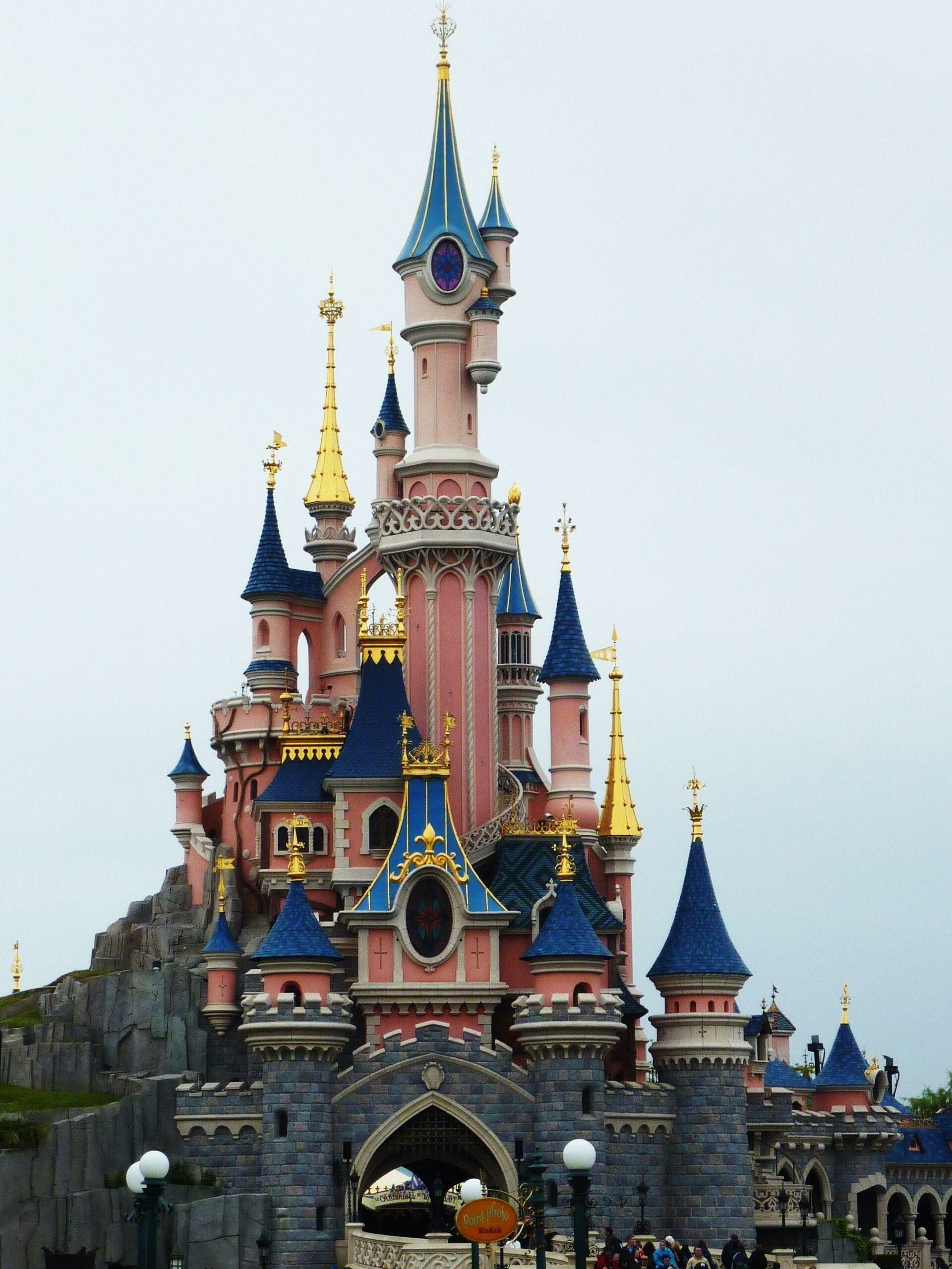 Disneyland: An entertainment resort in Chessy, France, 20 miles east of Paris. 1920x2560 HD Background.