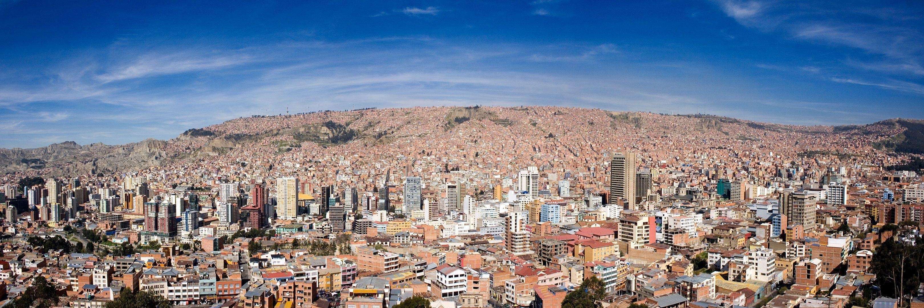 La Paz Bolivia, Wallpapers, 3240x1080 Dual Screen Desktop