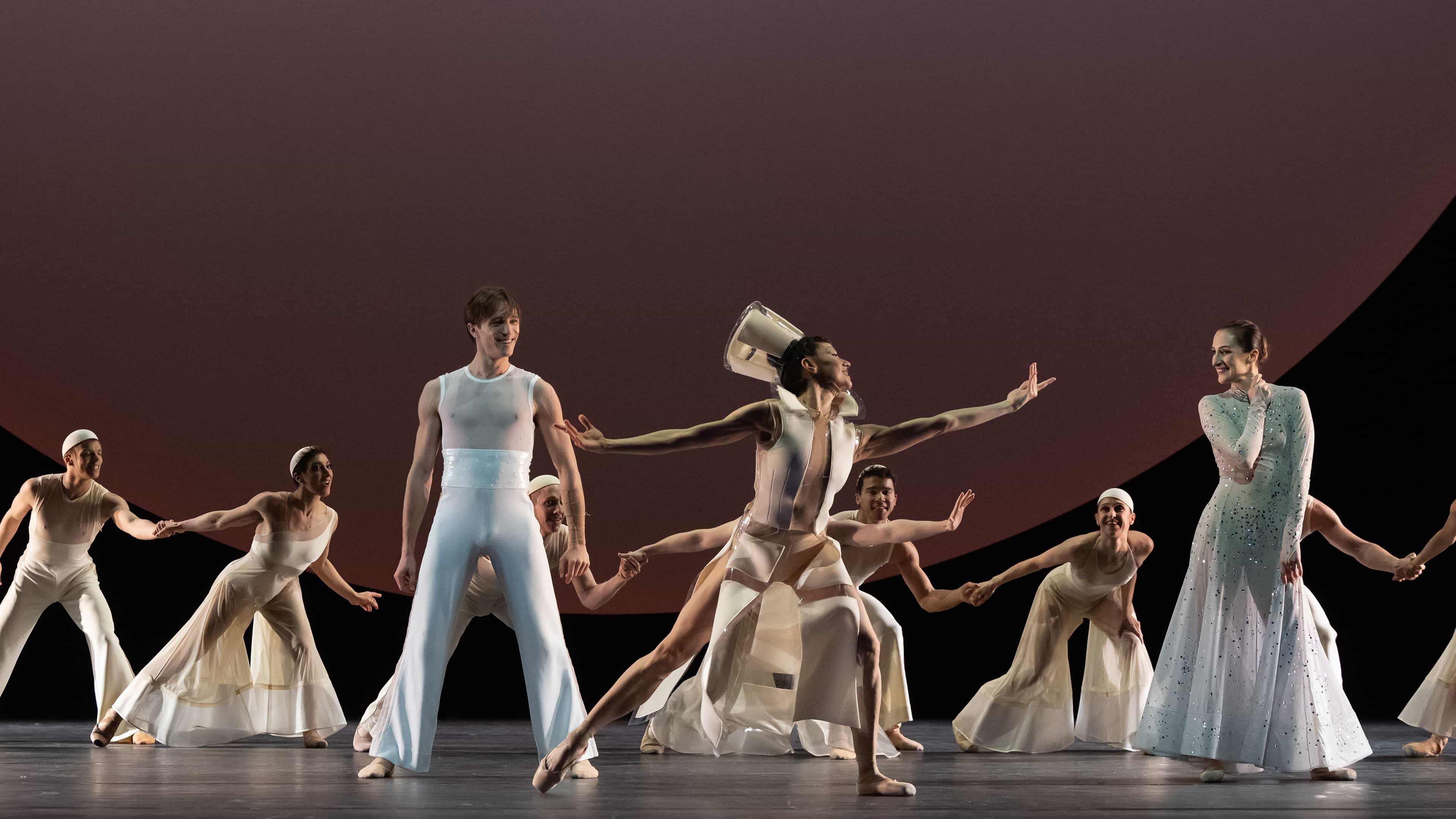 Contemporary Dance: Les Ballets de Monte-Carlo, Renowned choreographer Jean-Christophe Maillot. 3840x2160 4K Background.