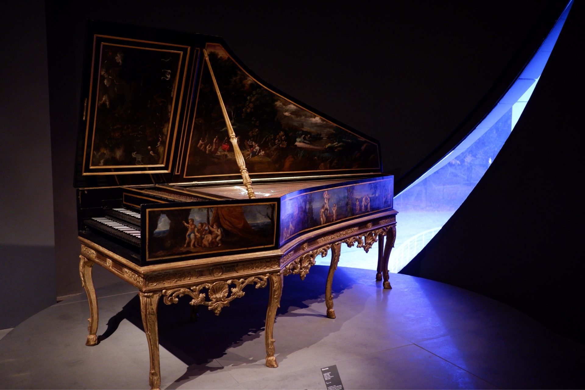 Fortepiano: Paul Tunzi, Vintage Harpsichord Decorated With Reproductions Of Paintings. 1920x1280 HD Wallpaper.