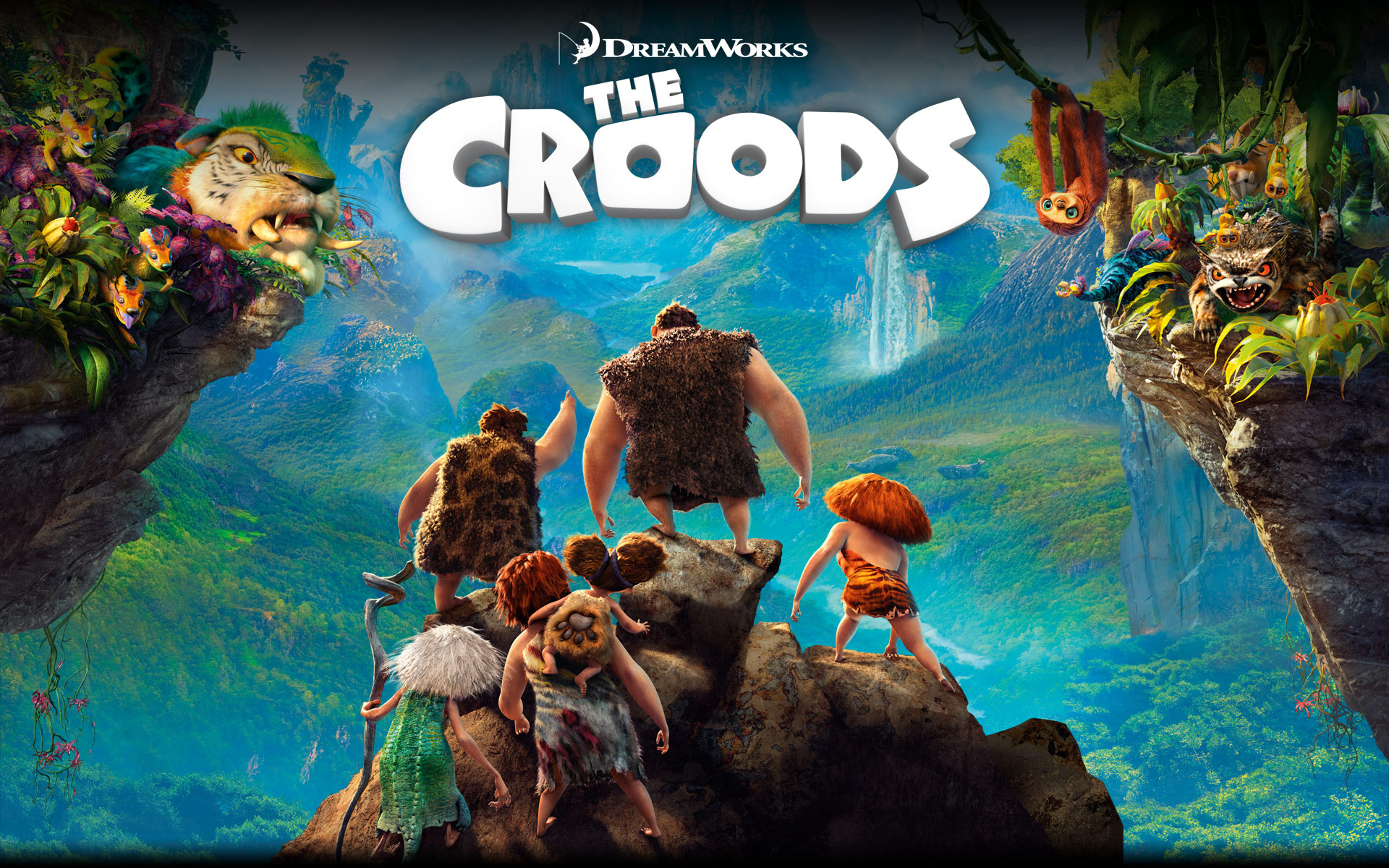 DreamWorks: The Croods, A cave family, Family movie, American entertainment company. 1920x1200 HD Background.