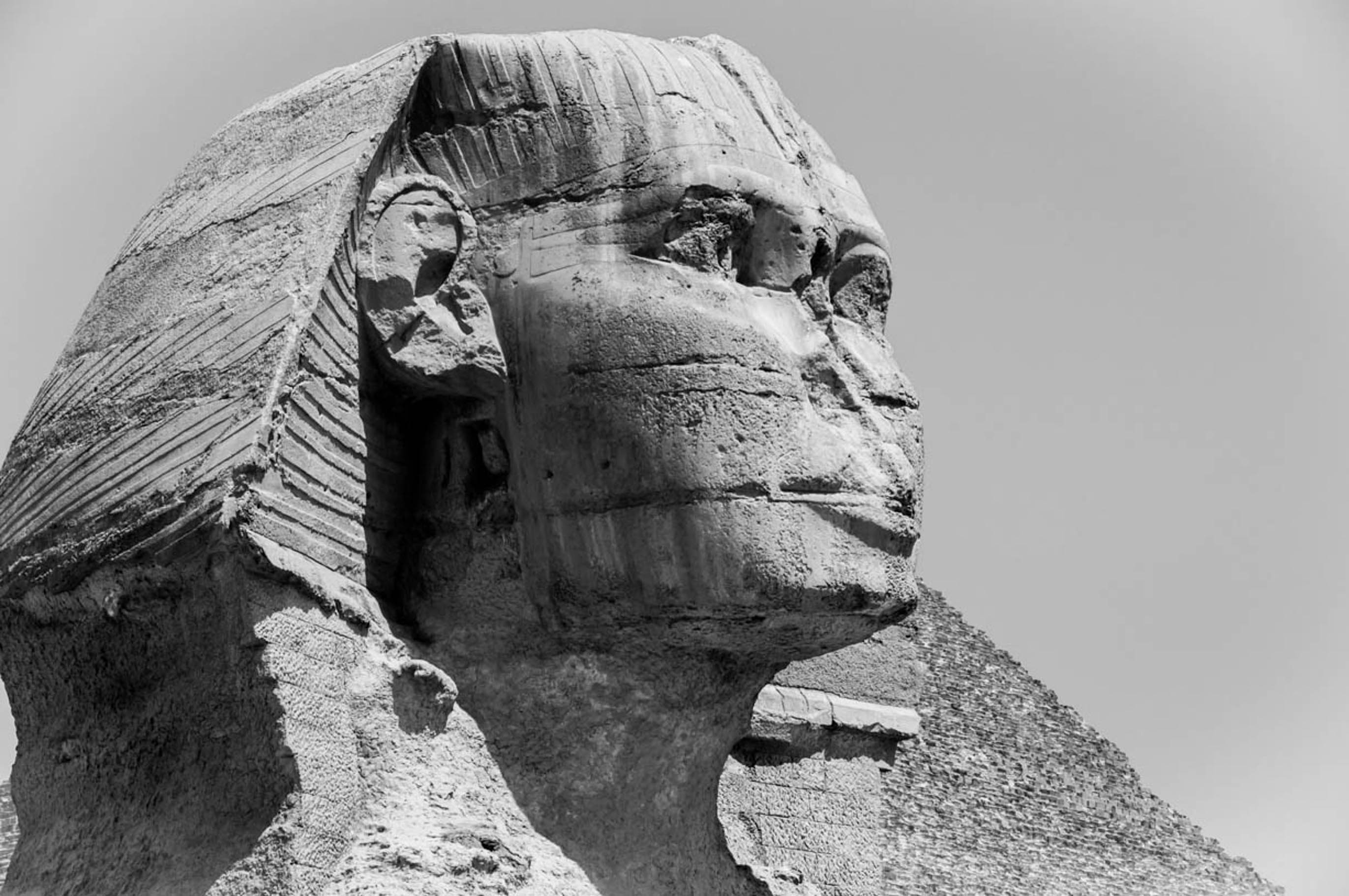 Grayscale Photo, Free Stock Photo, Great Sphinx of Giza, Egyptian Landmark, 2750x1830 HD Desktop