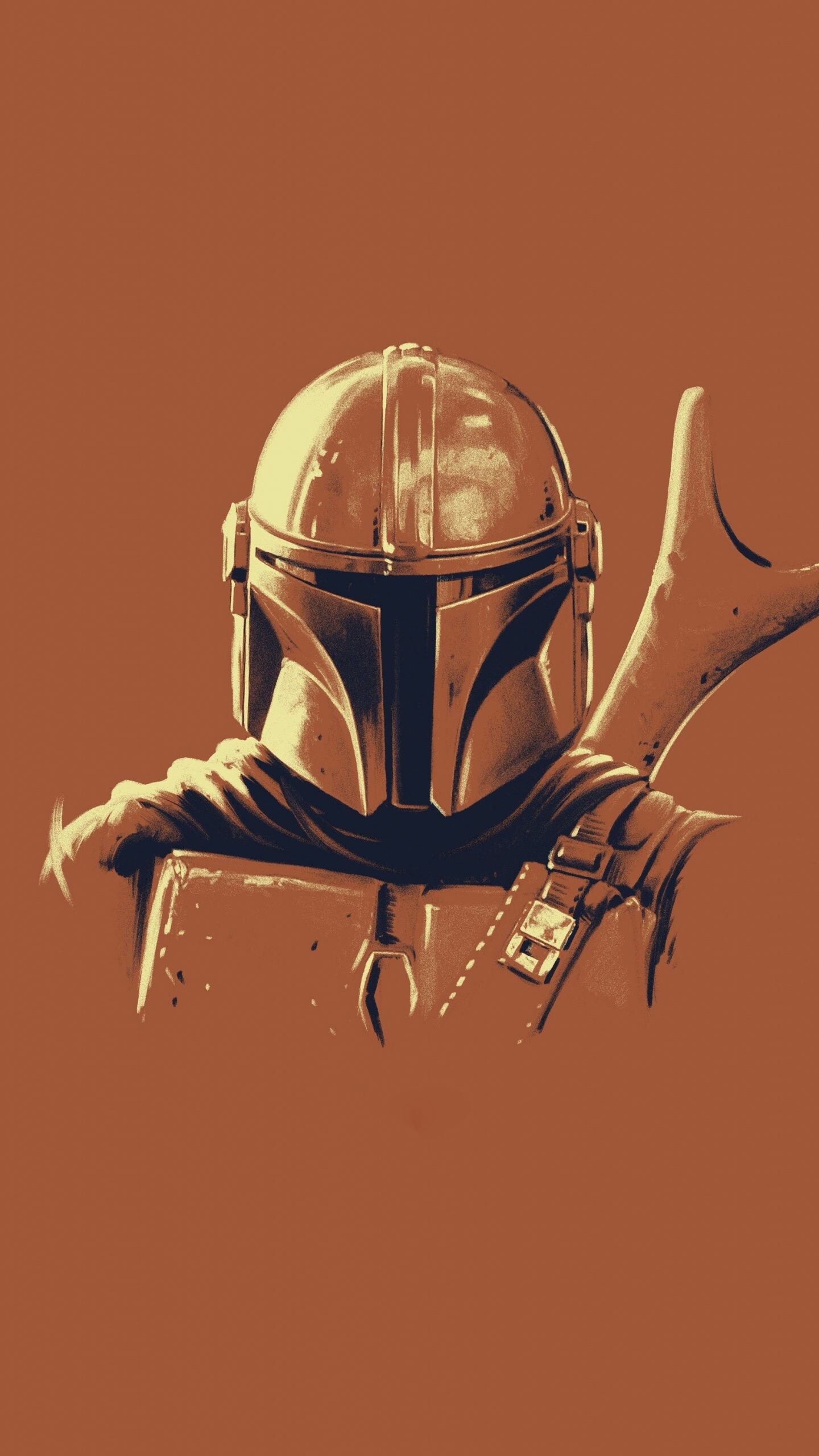 The Mandalorian: A member of the Bounty Hunters' Guild, collecting bounties as he traveled across the galaxy's Outer Rim Territories. 1440x2560 HD Background.