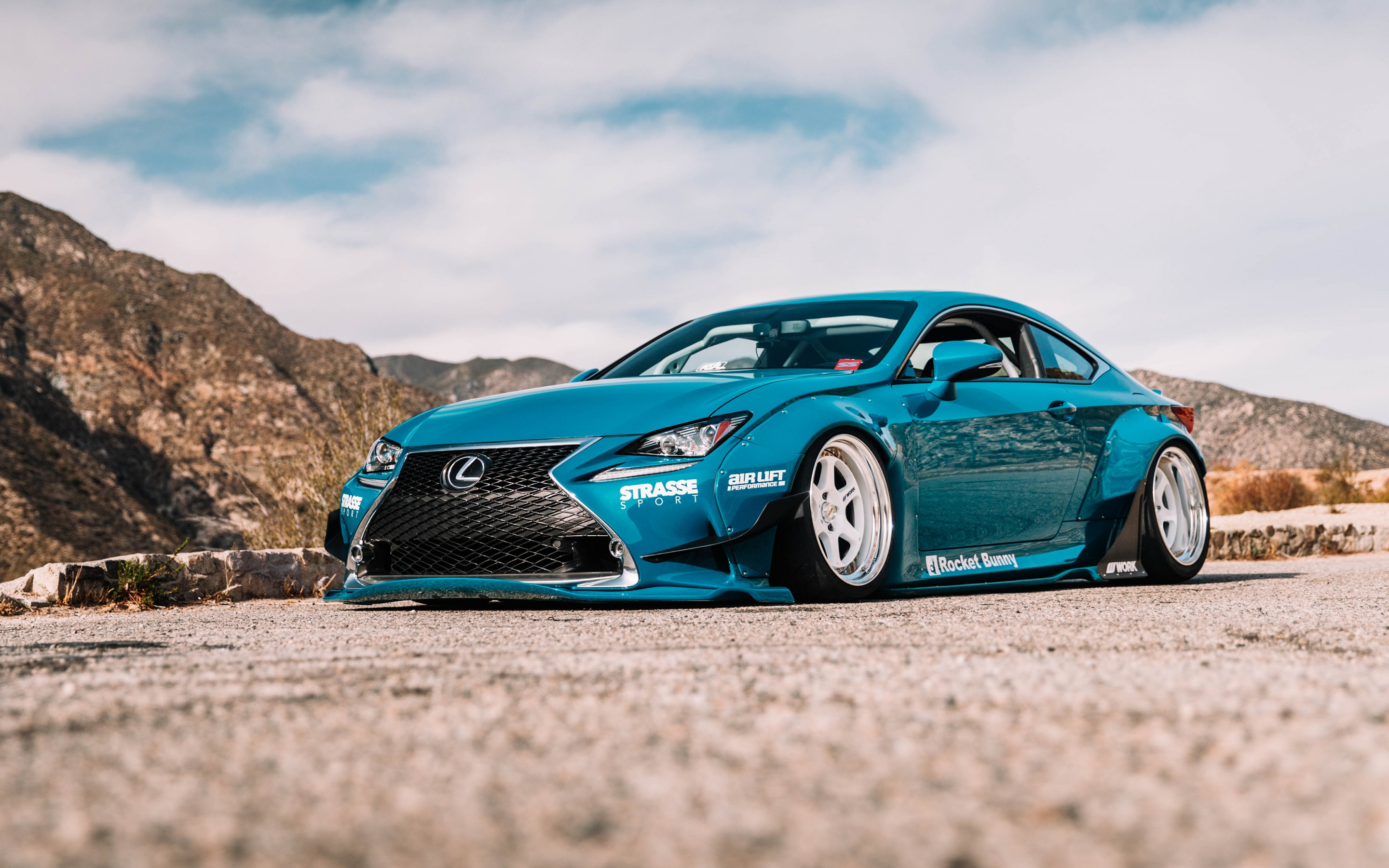 Lexus RC, 2019 blue sports coupe, New RC F, Japanese tuning, 2880x1800 HD Desktop