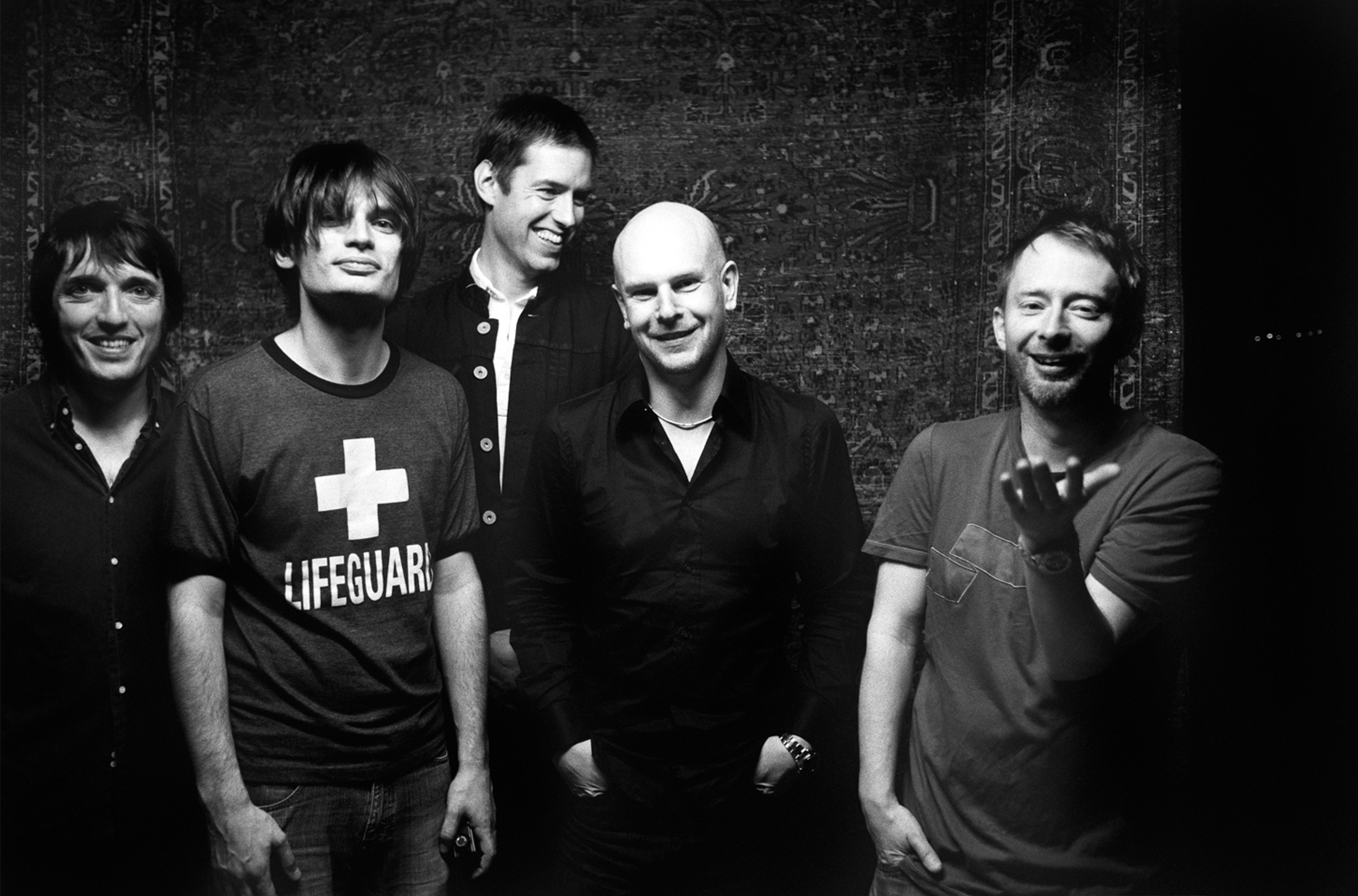 Radiohead, Grayscale, Bands, Photographer, 3000x1980 HD Desktop