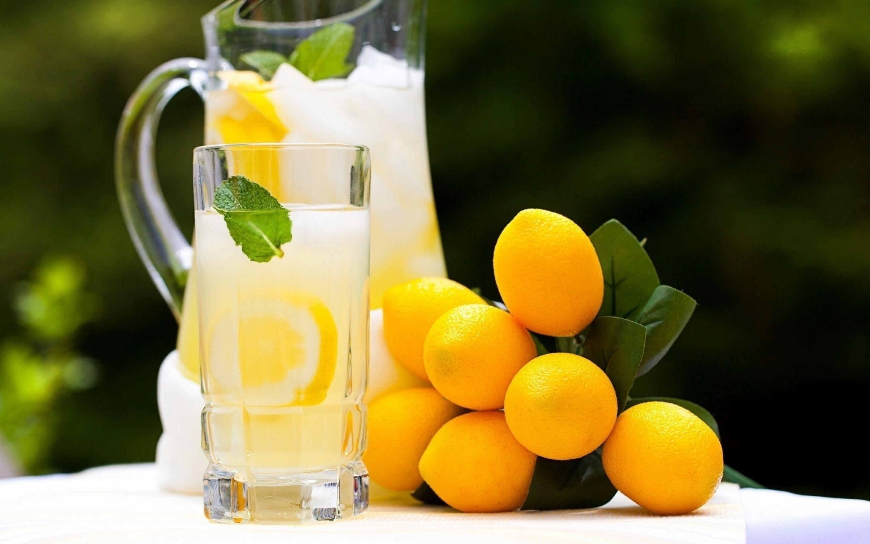 Lemonade: The drink debuted in Paris on August 20, 1630, Fruit. 2880x1800 HD Background.