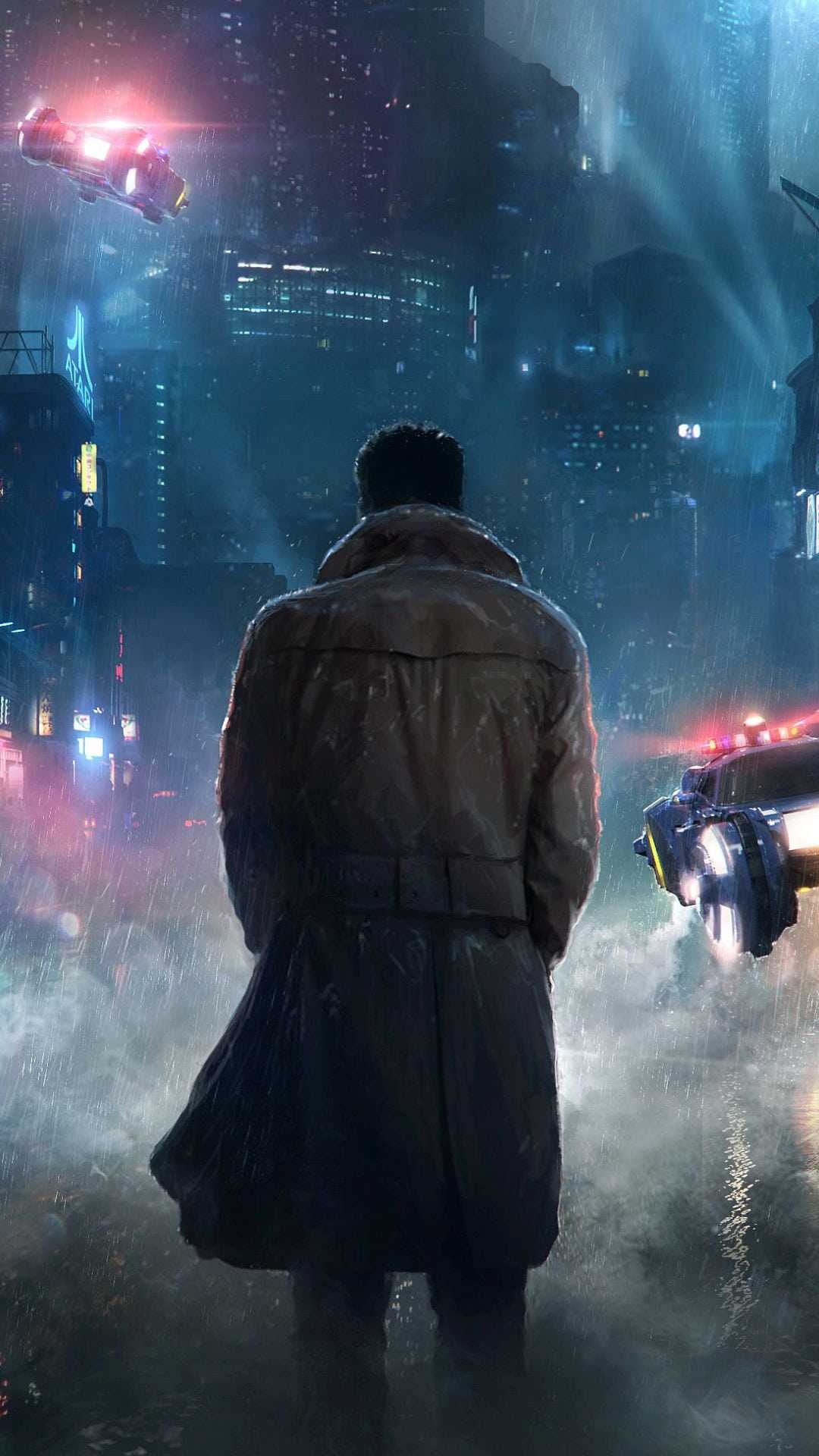 Blade Runner franchise, Iconic imagery, Neo-noir atmosphere, Cult classic, 1080x1920 Full HD Handy