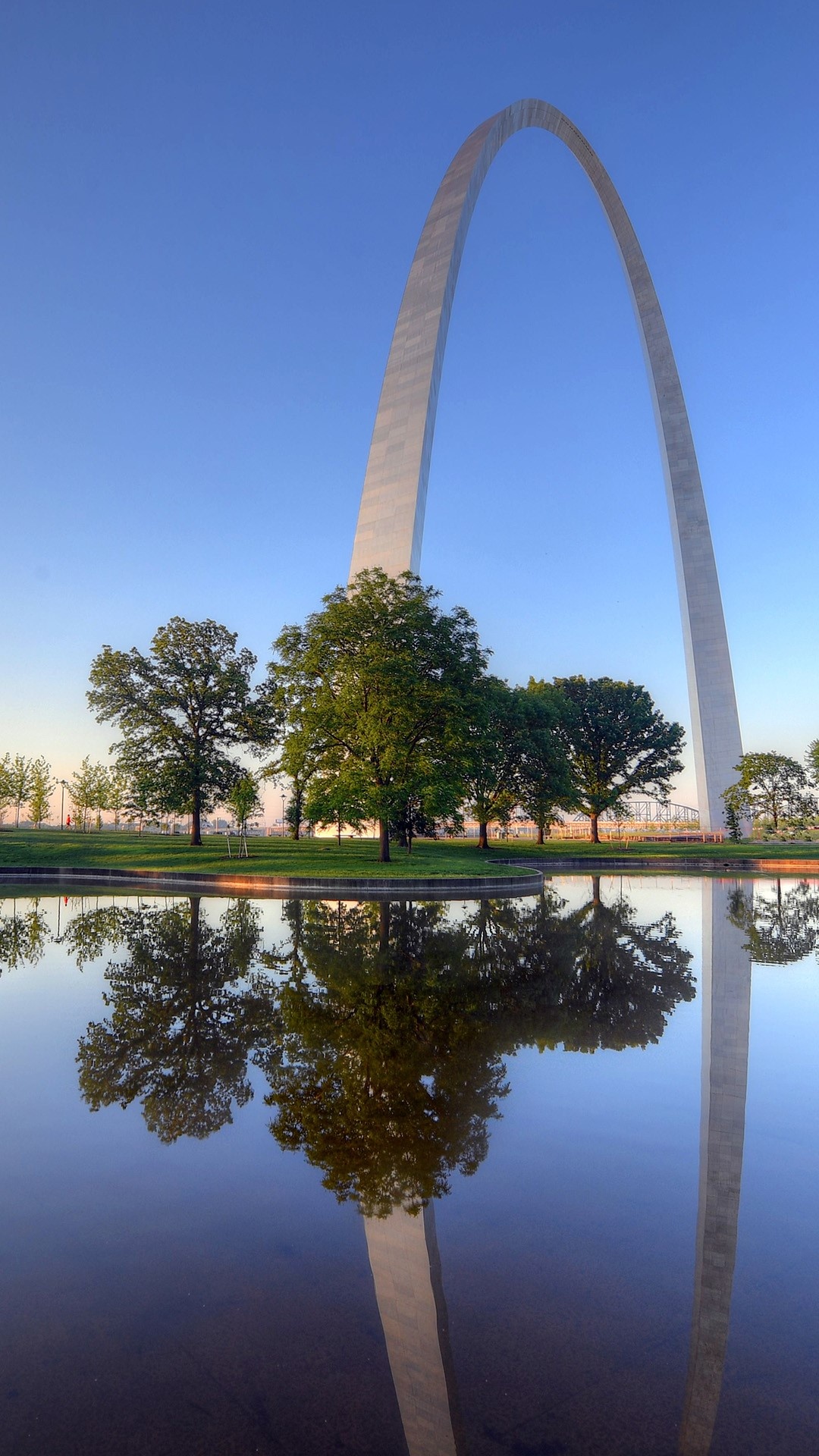 Gateway Arch, St. Louis monument, USA spotlight images, Windows 10 background, 1080x1920 Full HD Phone