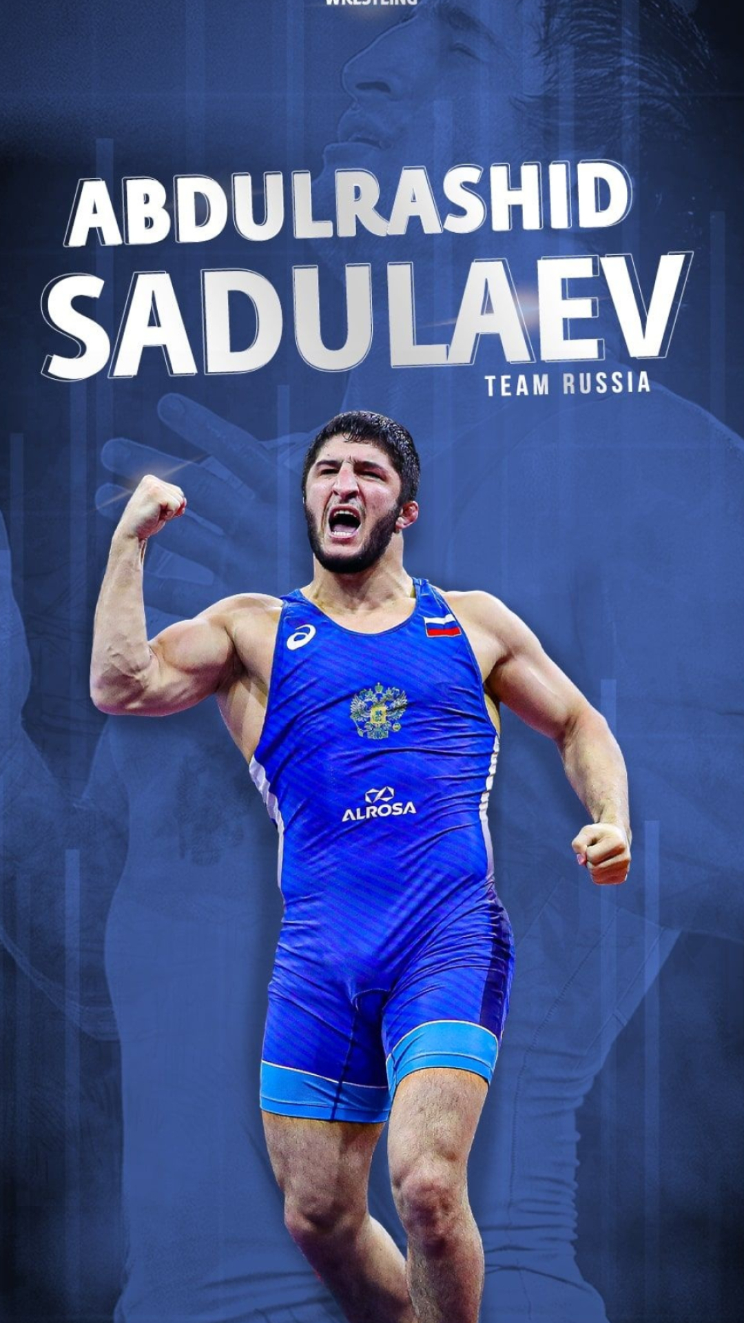 Wrestling: Abdulrashid Bulachevich Sadulaev, A Russian freestyle wrestler, Russian Tank. 1080x1920 Full HD Wallpaper.