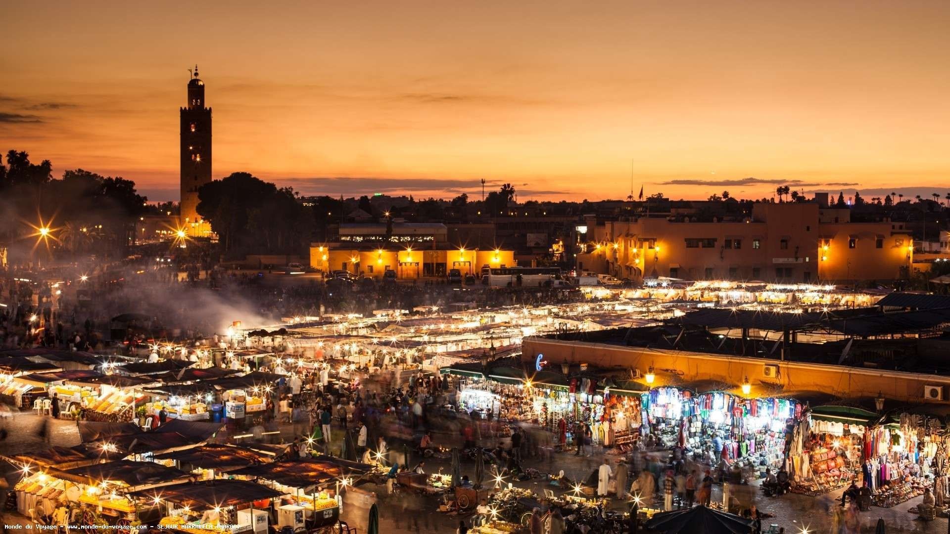 Marrakesh charm, Exotic markets, Traditional architecture, Cultural heritage, 1920x1080 Full HD Desktop