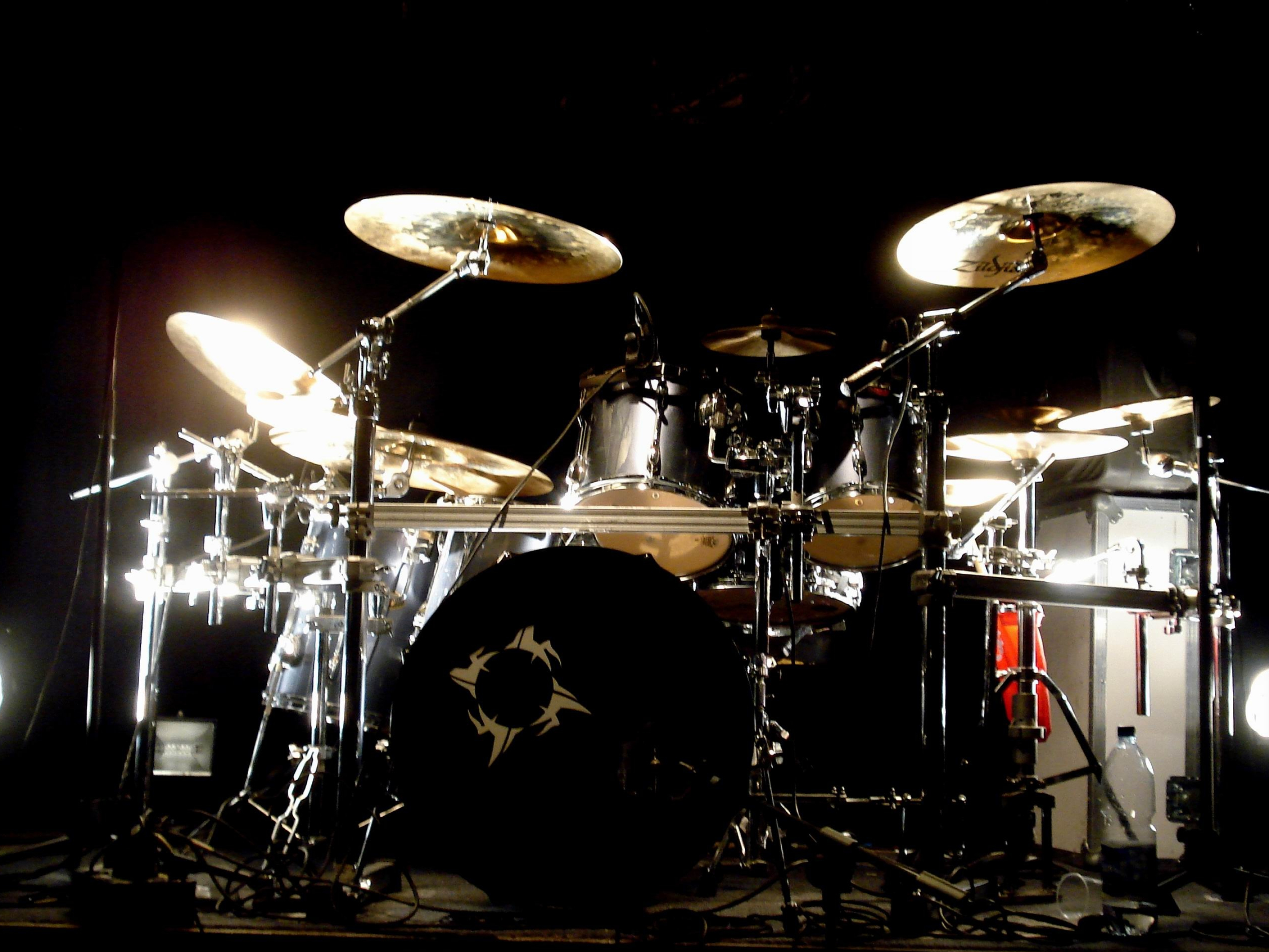 Drums: Professional Yamaha Drums Kit, Hi-Hat, Splash And China Cymbals, Drum Music, Pearl Drum. 2820x2120 HD Background.