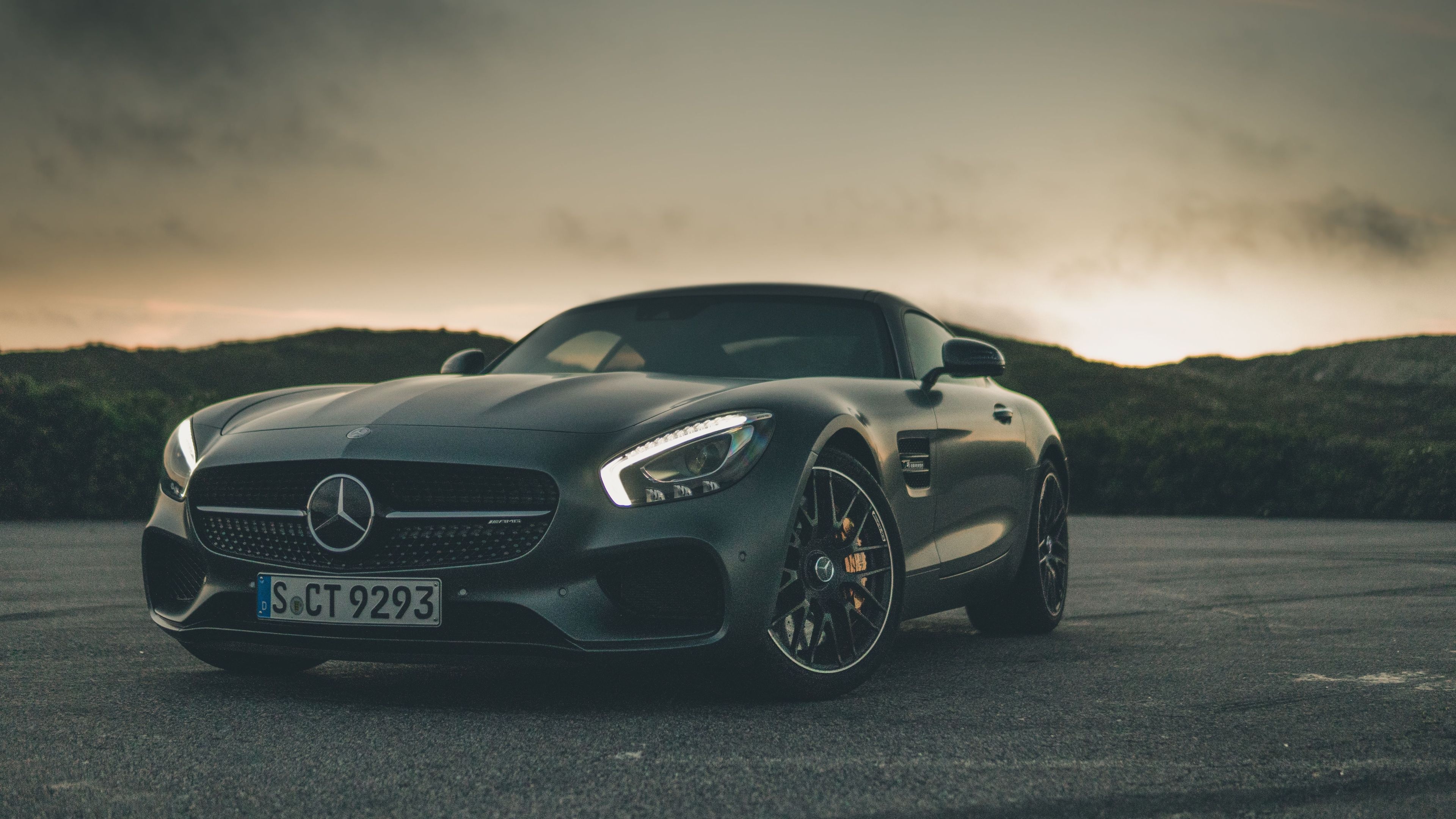 Sports Car: Mercedes, Exhilarating driving experience. 3840x2160 4K Wallpaper.