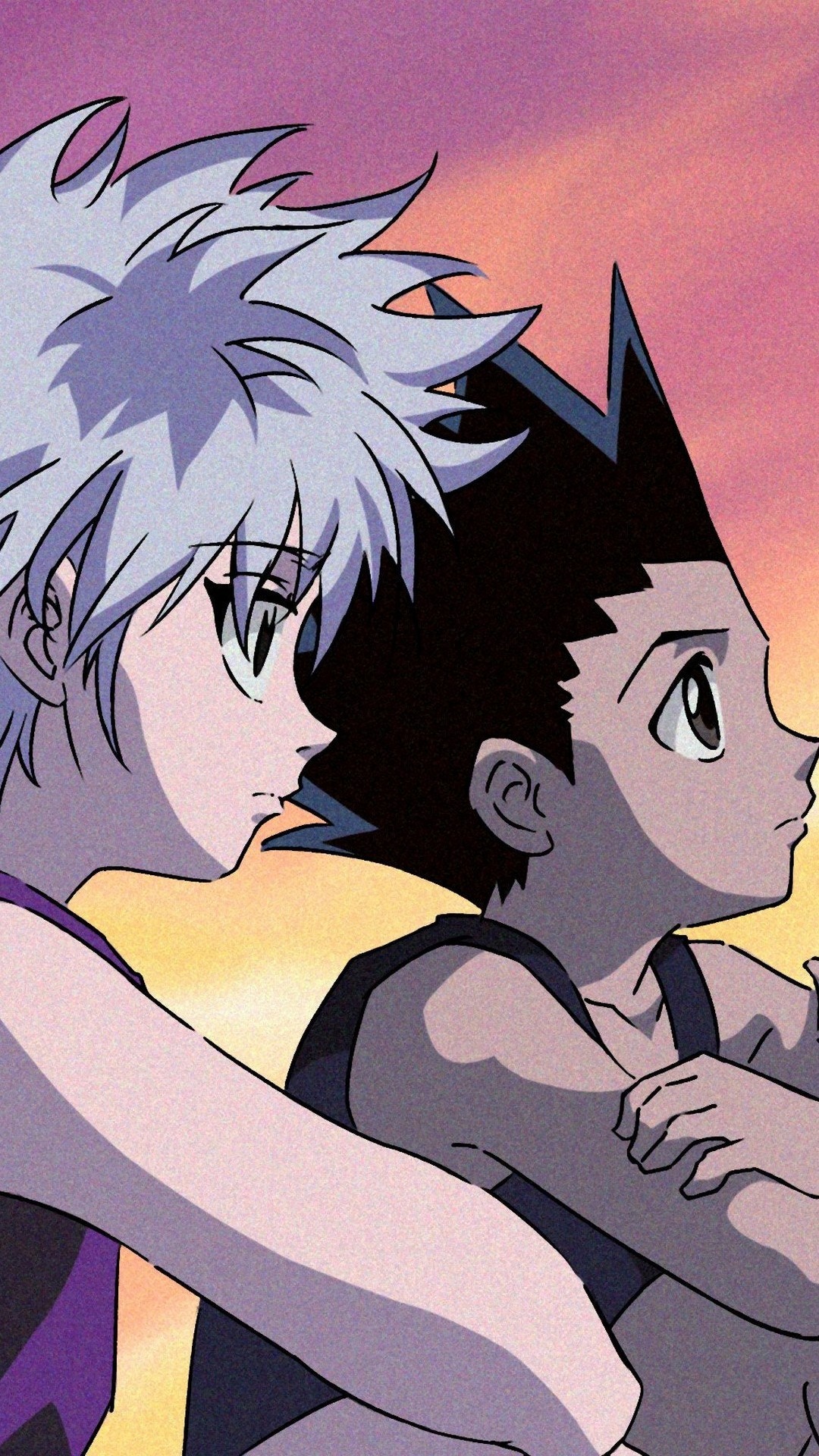 Gon and Killua: The third child of Silva and Kikyo Zoldyck and the heir of the Zoldyck Family. 1080x1920 Full HD Background.
