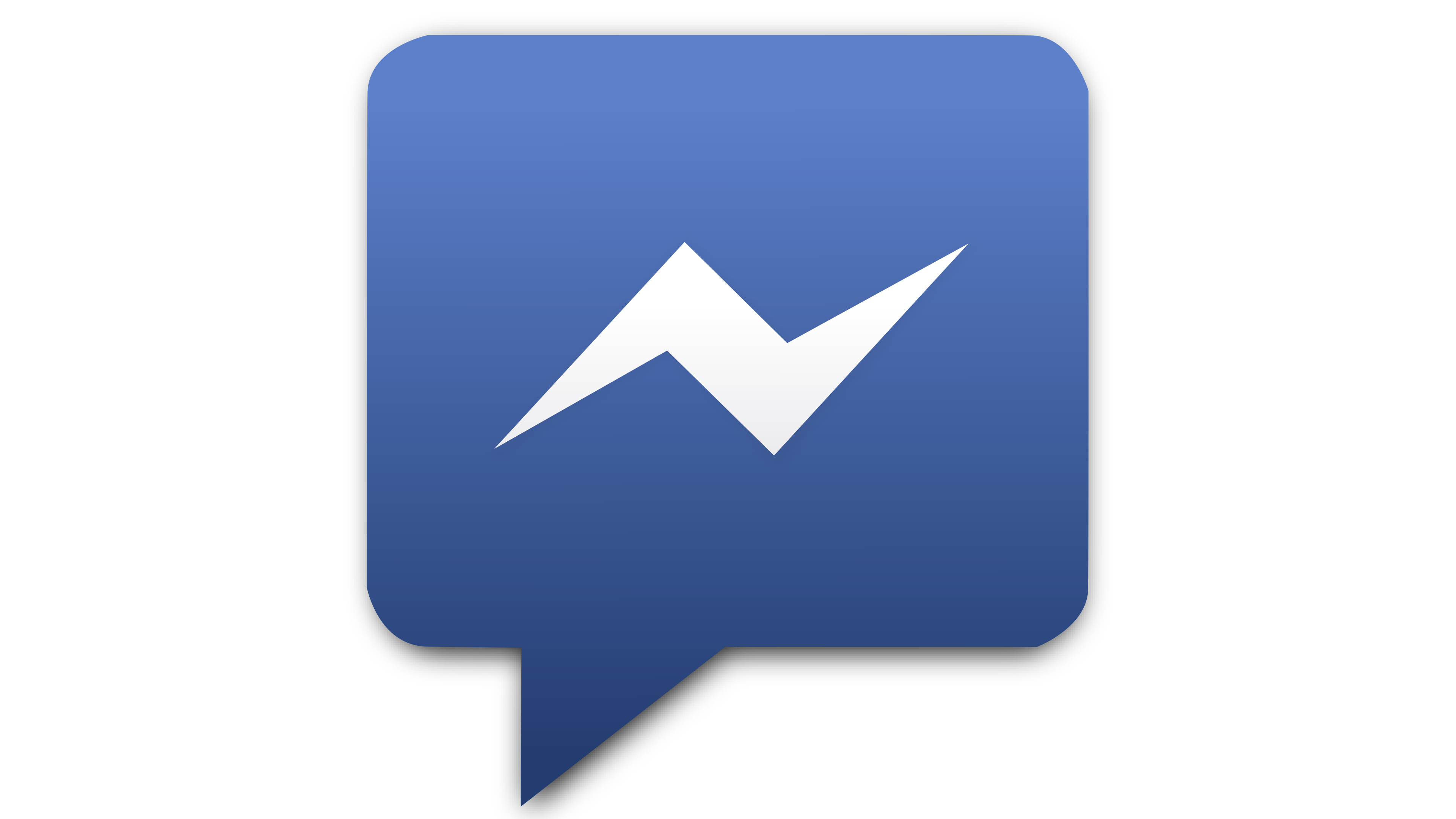 Facebook: Messenger logo, Accel Partners invested $13 million into the platform on May 26, 2005. 3840x2160 4K Background.