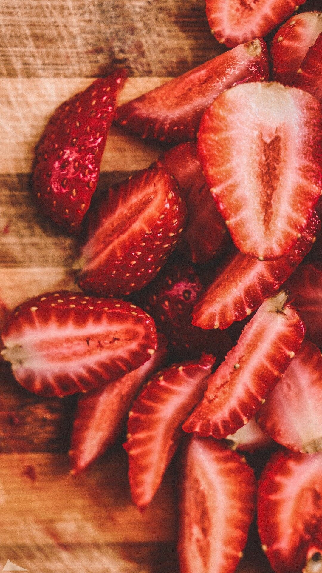 Fruit: Strawberry, Consists of many tiny individual fruits embedded in a fleshy receptacle, Food. 1080x1920 Full HD Wallpaper.