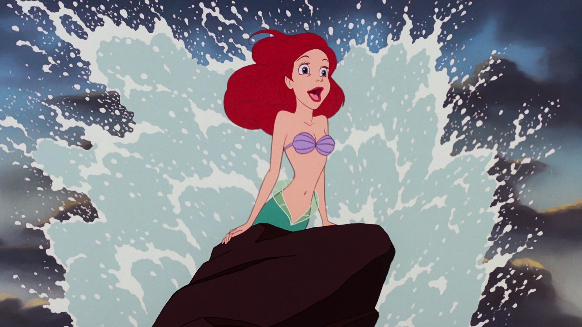 Ariel, The Little Mermaid, Girl Mermaid, Red Hair, 1920x1080 Full HD Desktop