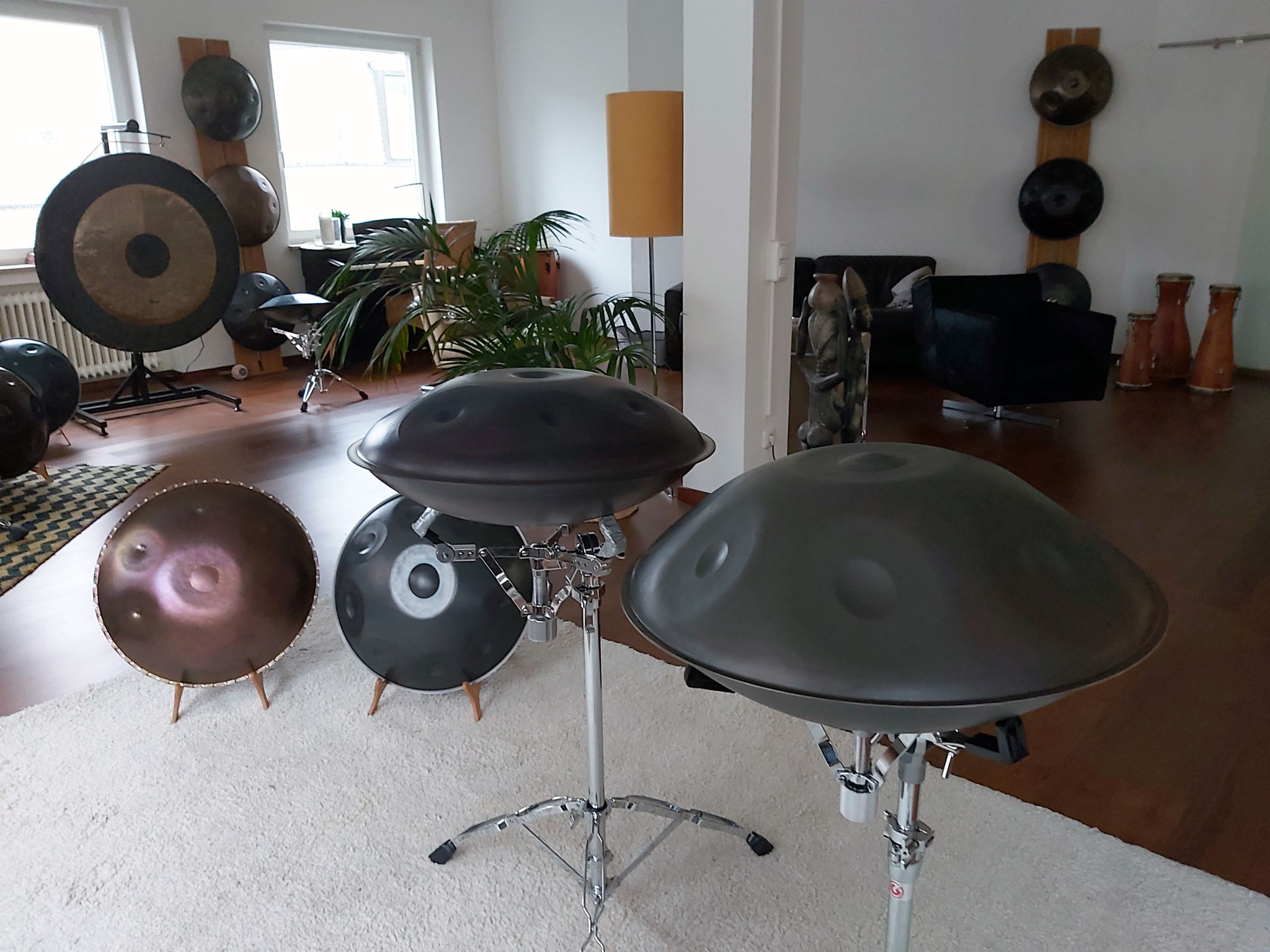 Handpan: Accessories For The Band And Orchestra, Music Studio and School, Membranophone, Drums Mounted On Stands. 2050x1540 HD Wallpaper.