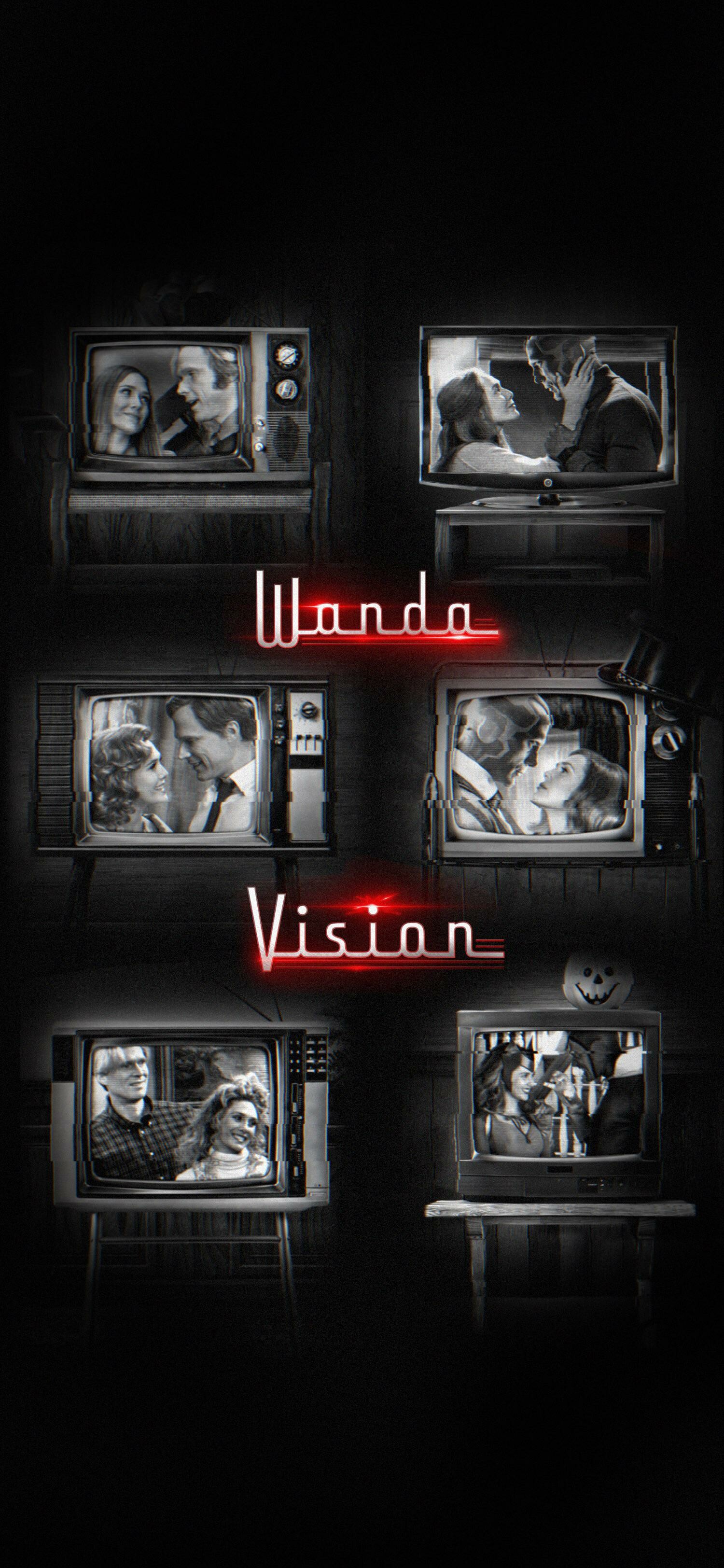 WandaVision: The series premiered with its first two episodes on January 15, 2021. 1500x3250 HD Wallpaper.