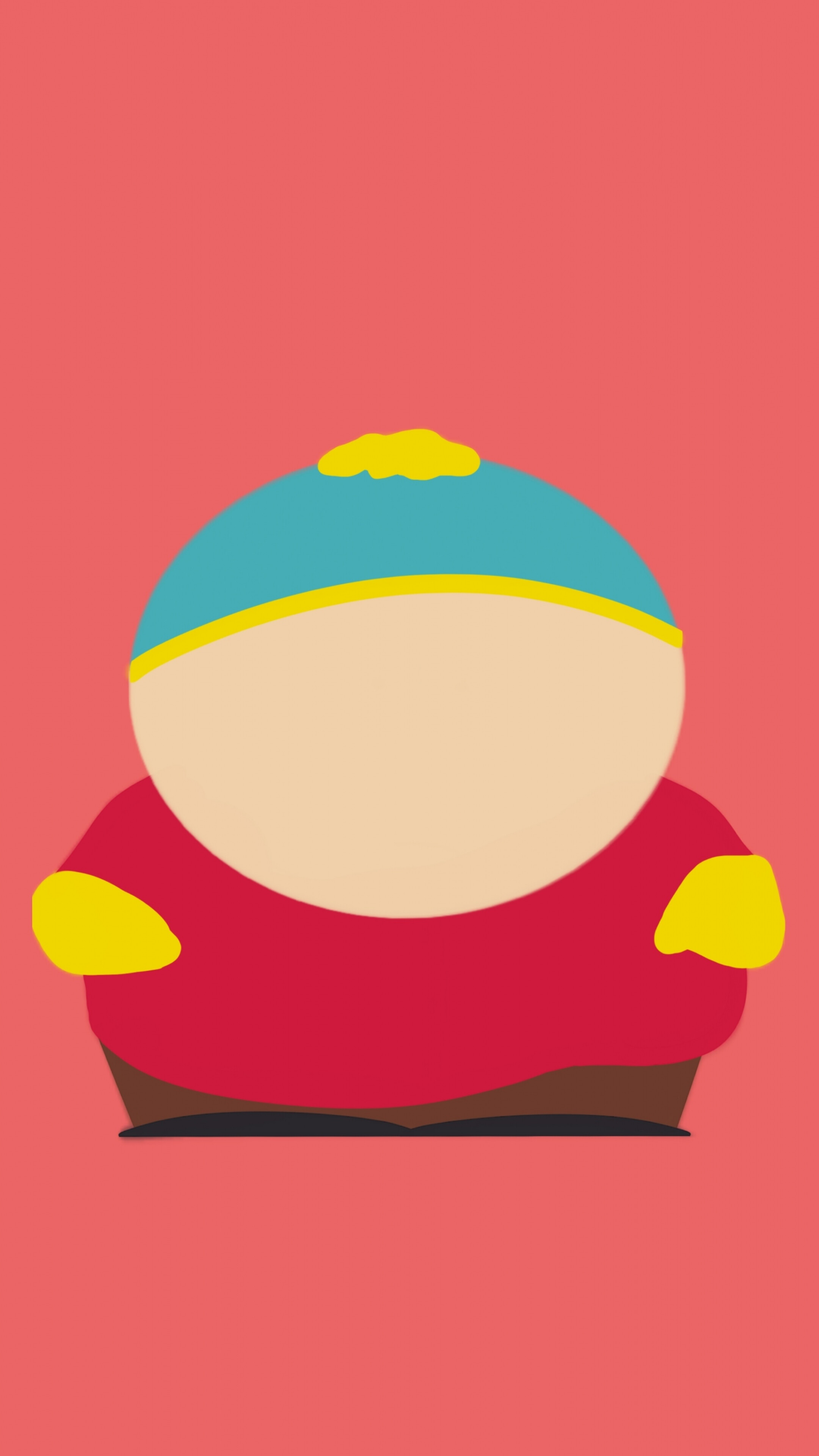 South Park: Eric Cartman, TV show, Minimalism, Cartoon. 2160x3840 4K Background.