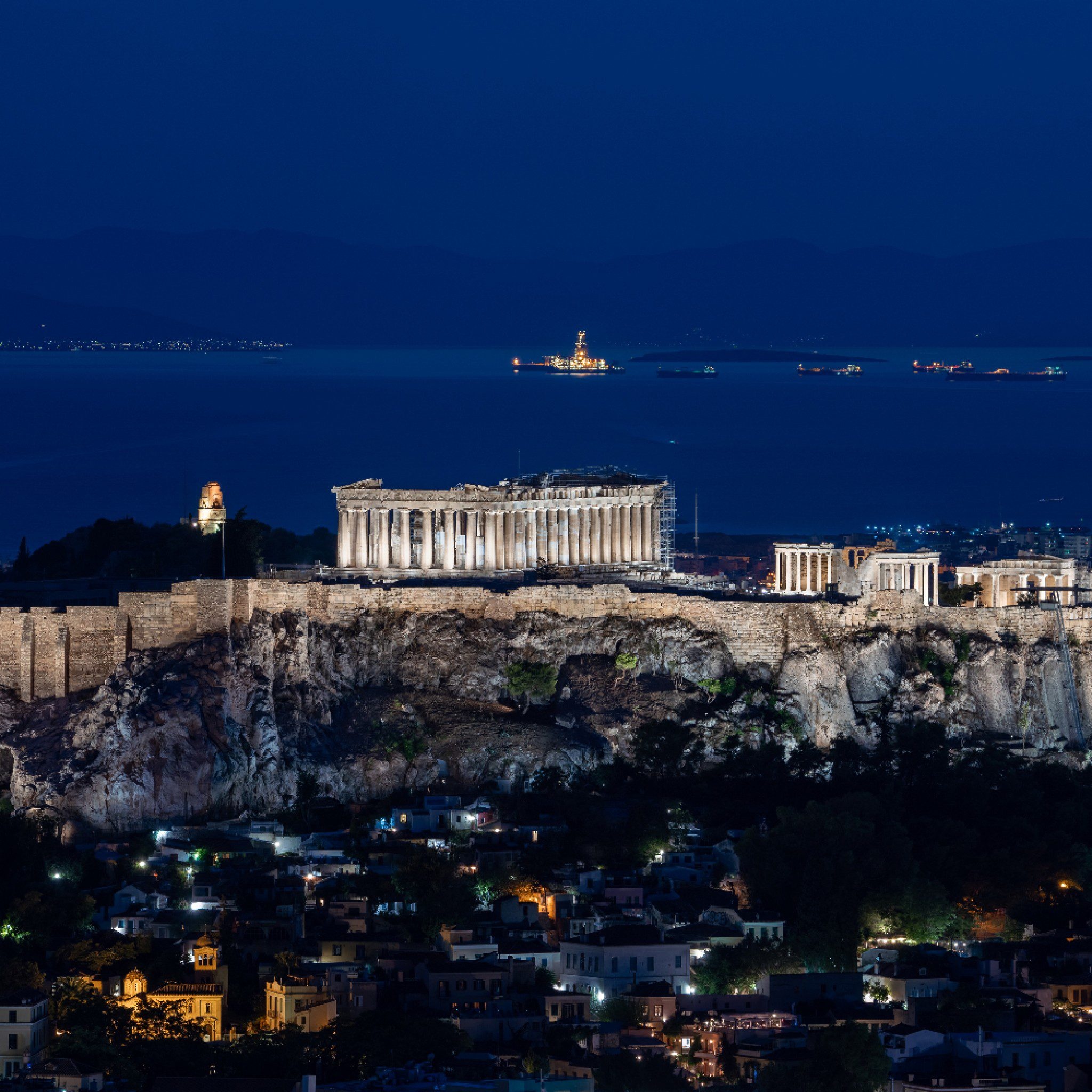 Acropolis of Athens, Monuments, Urbane living spaces, Dezeen awards, 2050x2050 HD Phone
