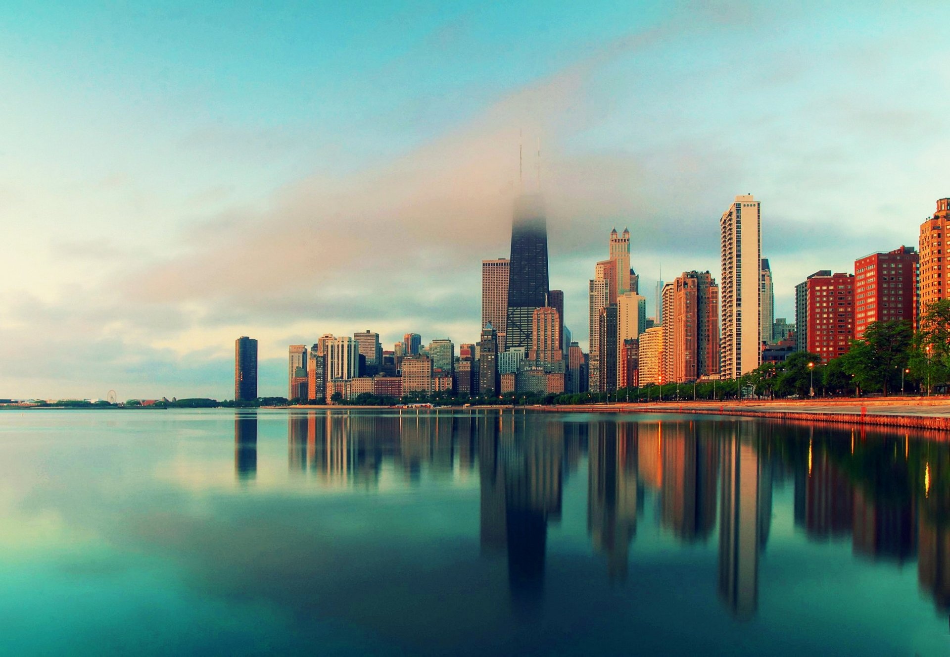 Chicago Skyline, Travels, 4k wallpapers, Background images, 1920x1330 HD Desktop