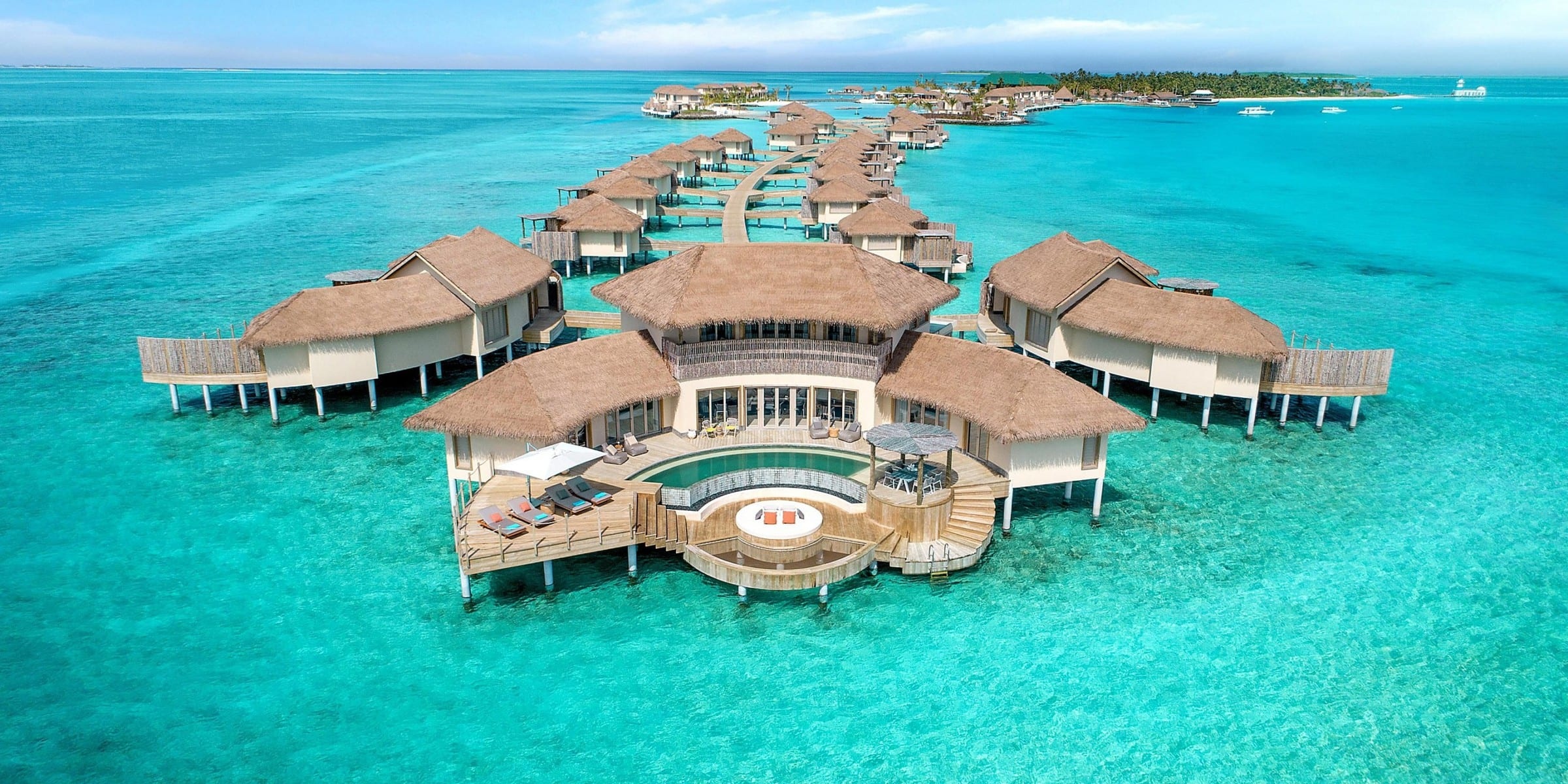 Laamu Atoll, Intercontinental Maldives, Resort, Radermacher Reisen, 2400x1200 Dual Screen Desktop