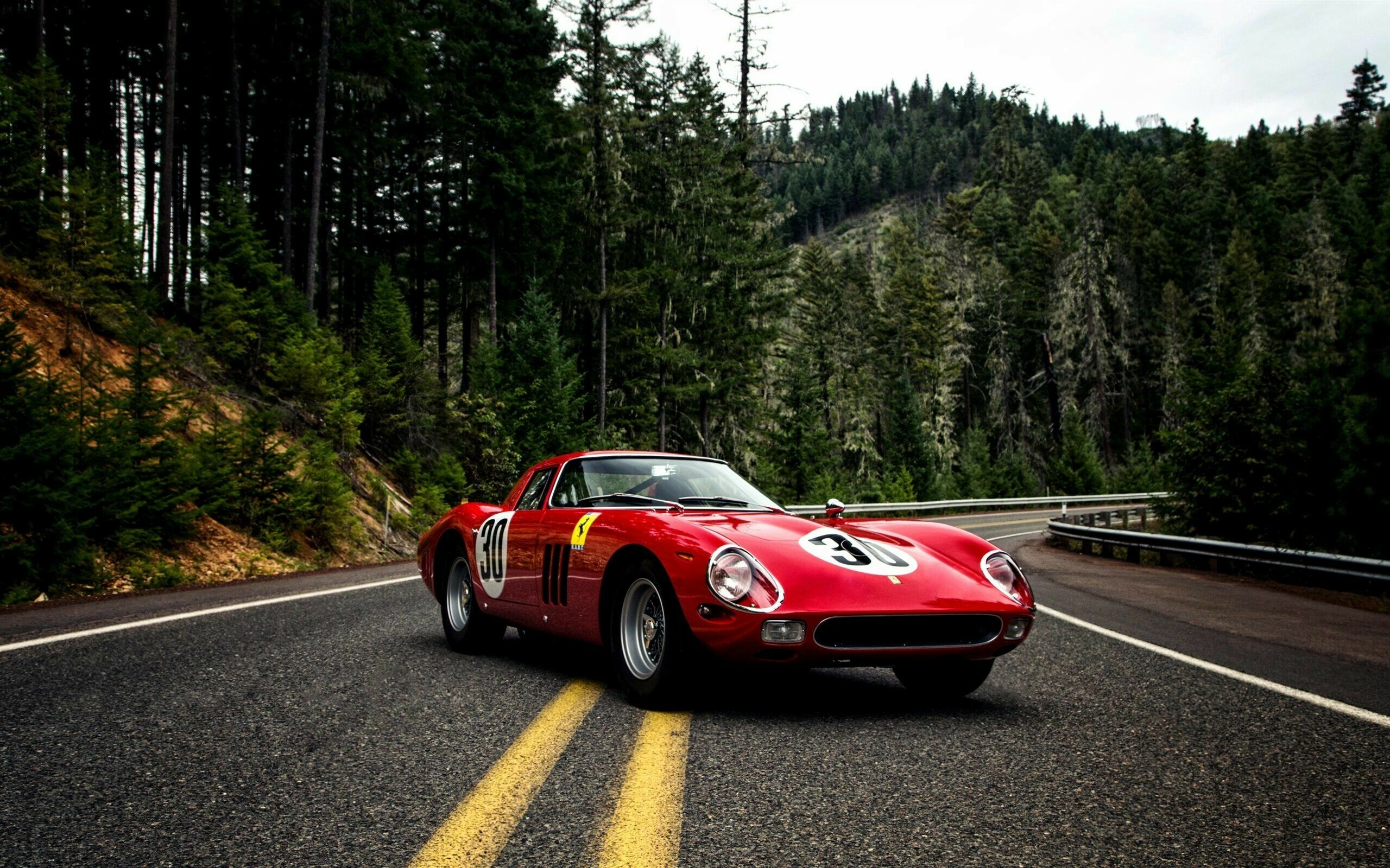 Ferrari: 250 GTO, A GT car produced from 1962 to 1964 for homologation into the FIA's Group 3 Grand Touring Car category. 2560x1600 HD Background.
