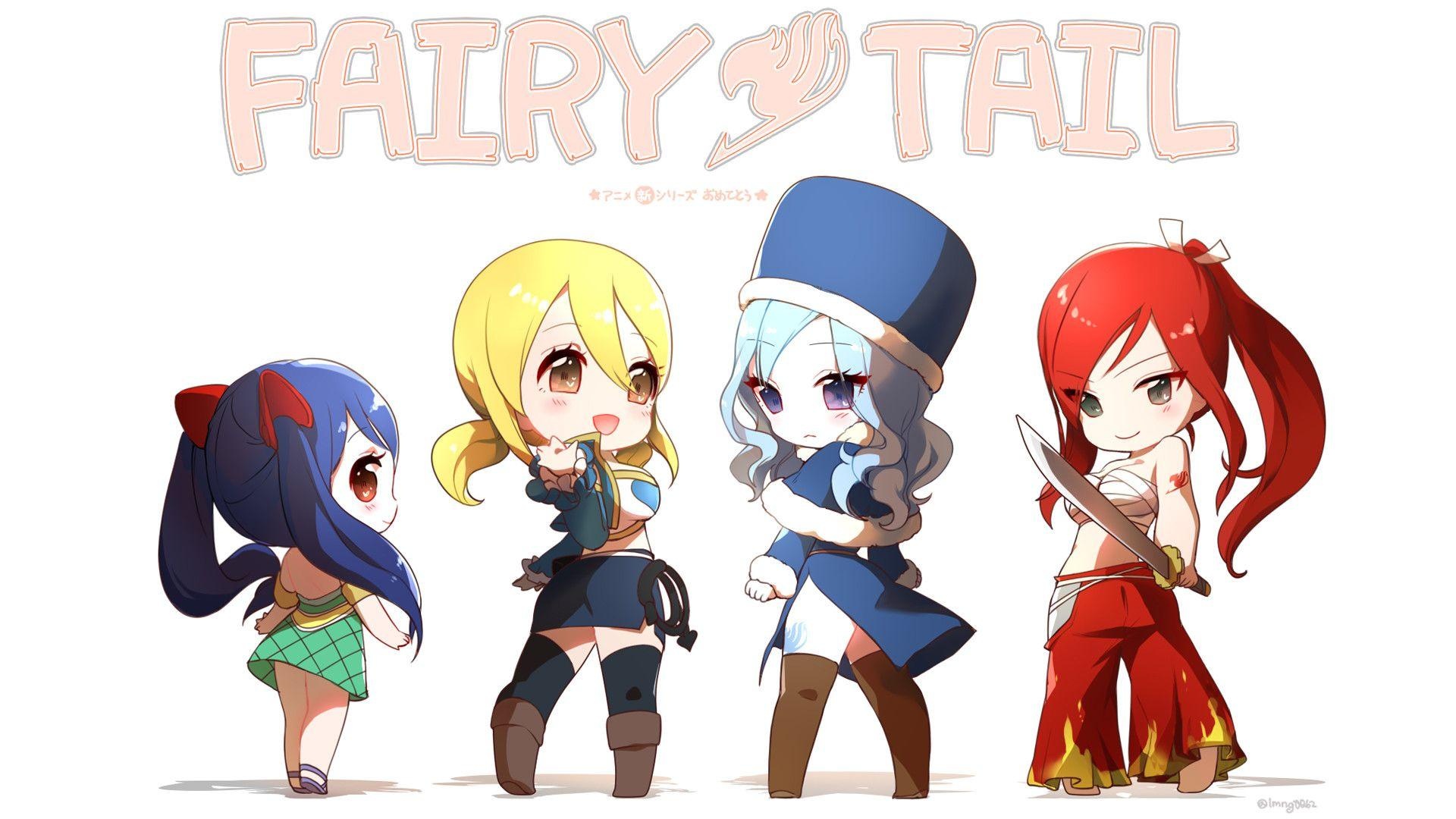 Chibi, Fairy Tail, Whimsical wallpapers, Petite forms, 1920x1080 Full HD Desktop