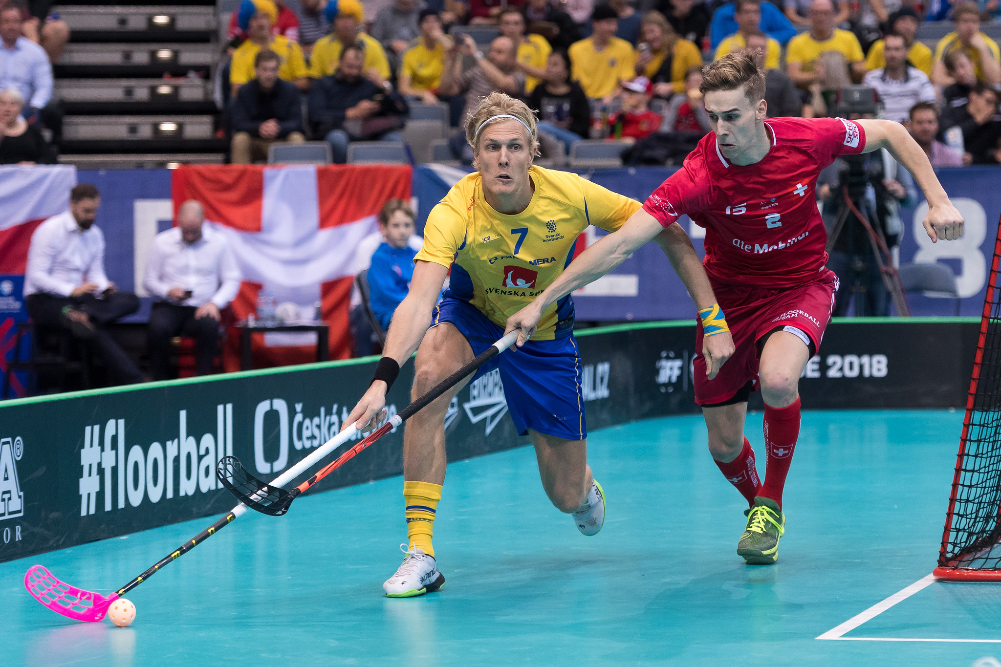 Floorball: Sweden vs. Switzerland, The 2018 WFC Finals game. 2050x1370 HD Wallpaper.