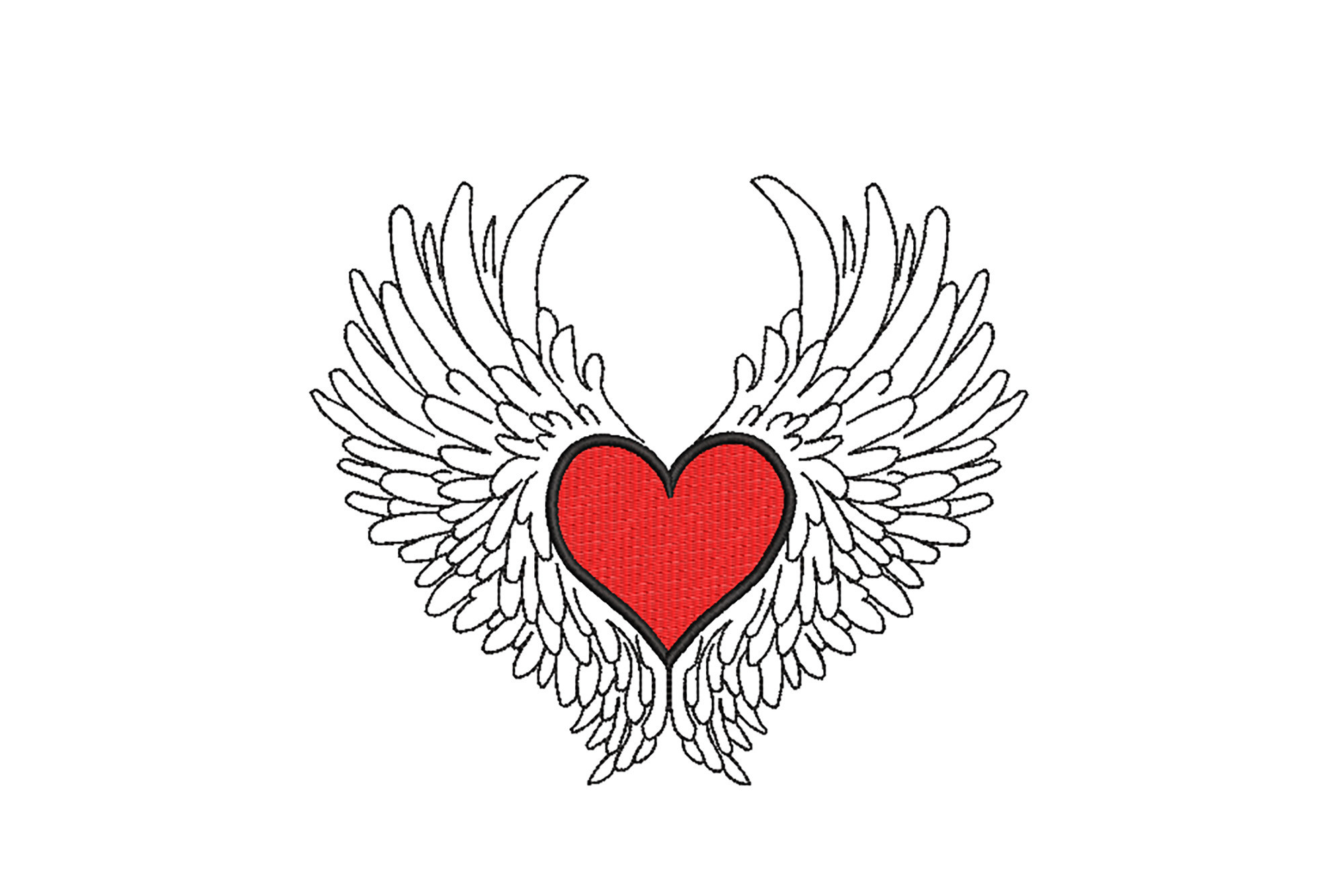 Heart With Wings, Creative fabrica design, Symbol of love, Expressive art, 2000x1340 HD Desktop
