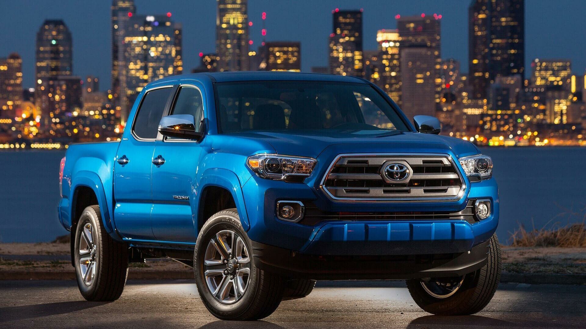 Toyota Tacoma: The first-generation was produced for model years 1995 through 2004. 1920x1080 Full HD Background.