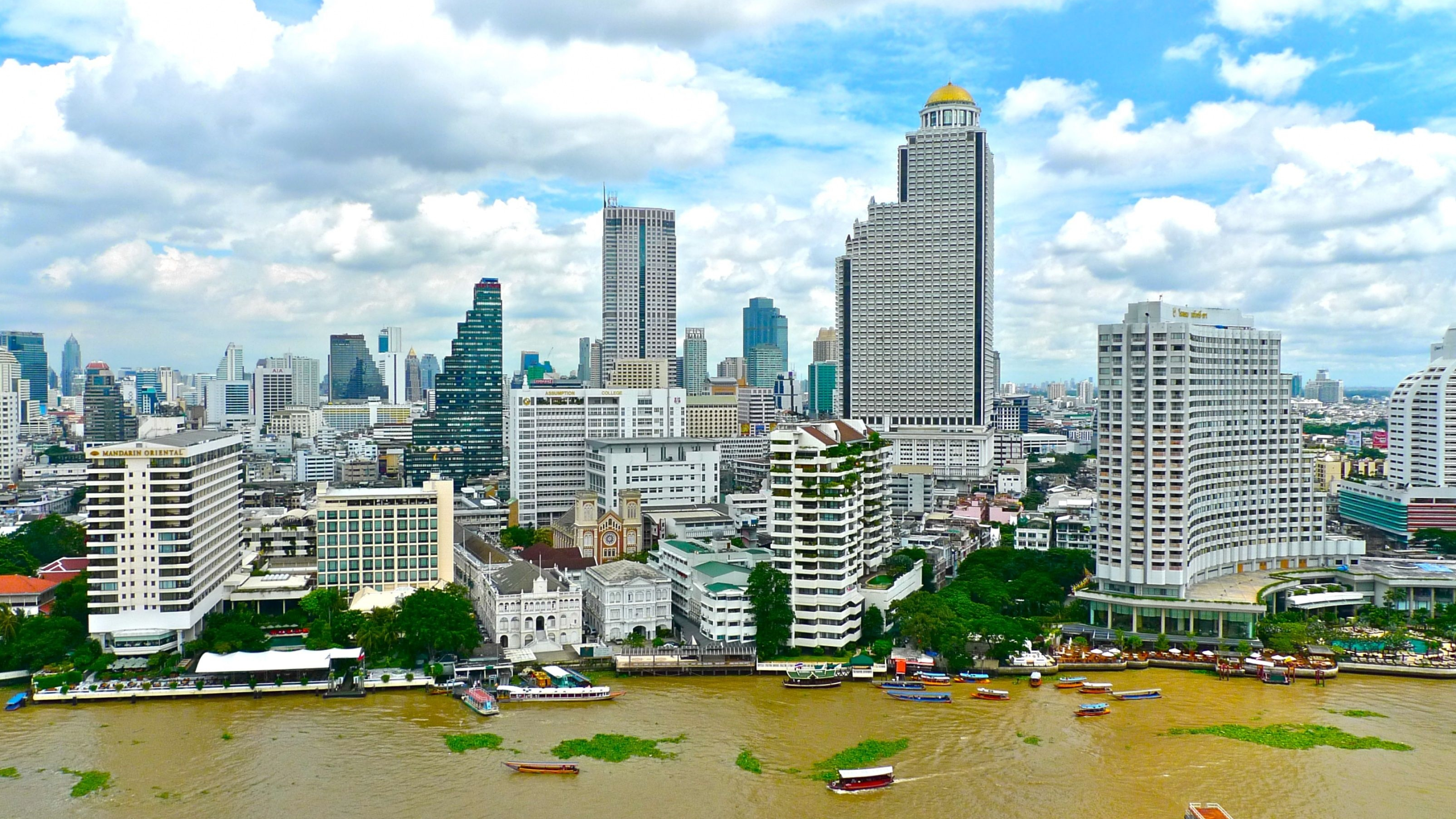 Bangkok Skyline, Travels, Skyline wallpapers, Top free, 3560x2000 HD Desktop