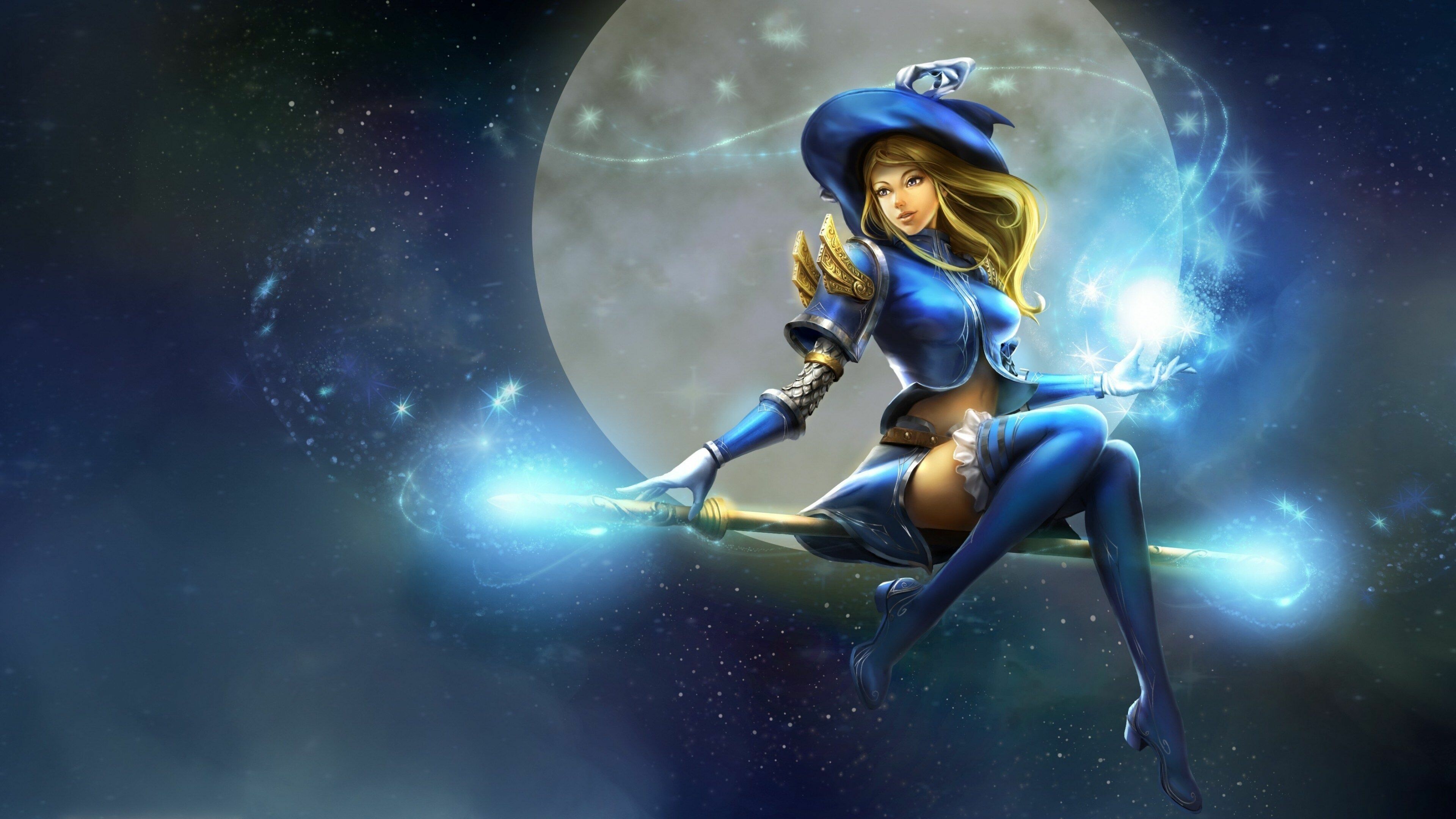 Witch: League of Legends, Fictional character, Magic. 3840x2160 4K Background.