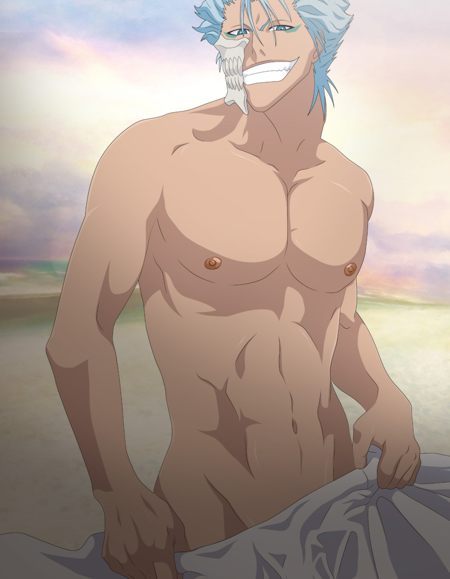 Grimmjow Jaggerjack: The third Espada shown but the first to be introduced as such, Bleach. 1560x2000 HD Background.