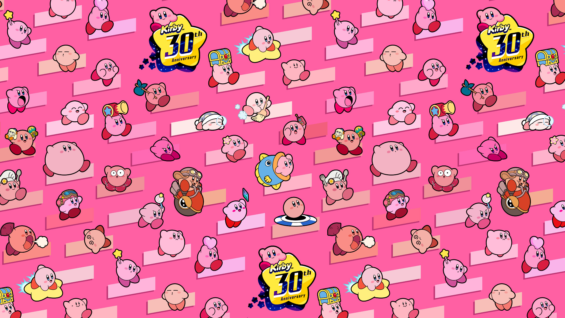Kirby 30th anniversary, Special promotions, Exclusive deals, Celebrating Kirby's legacy, 1920x1080 Full HD Desktop