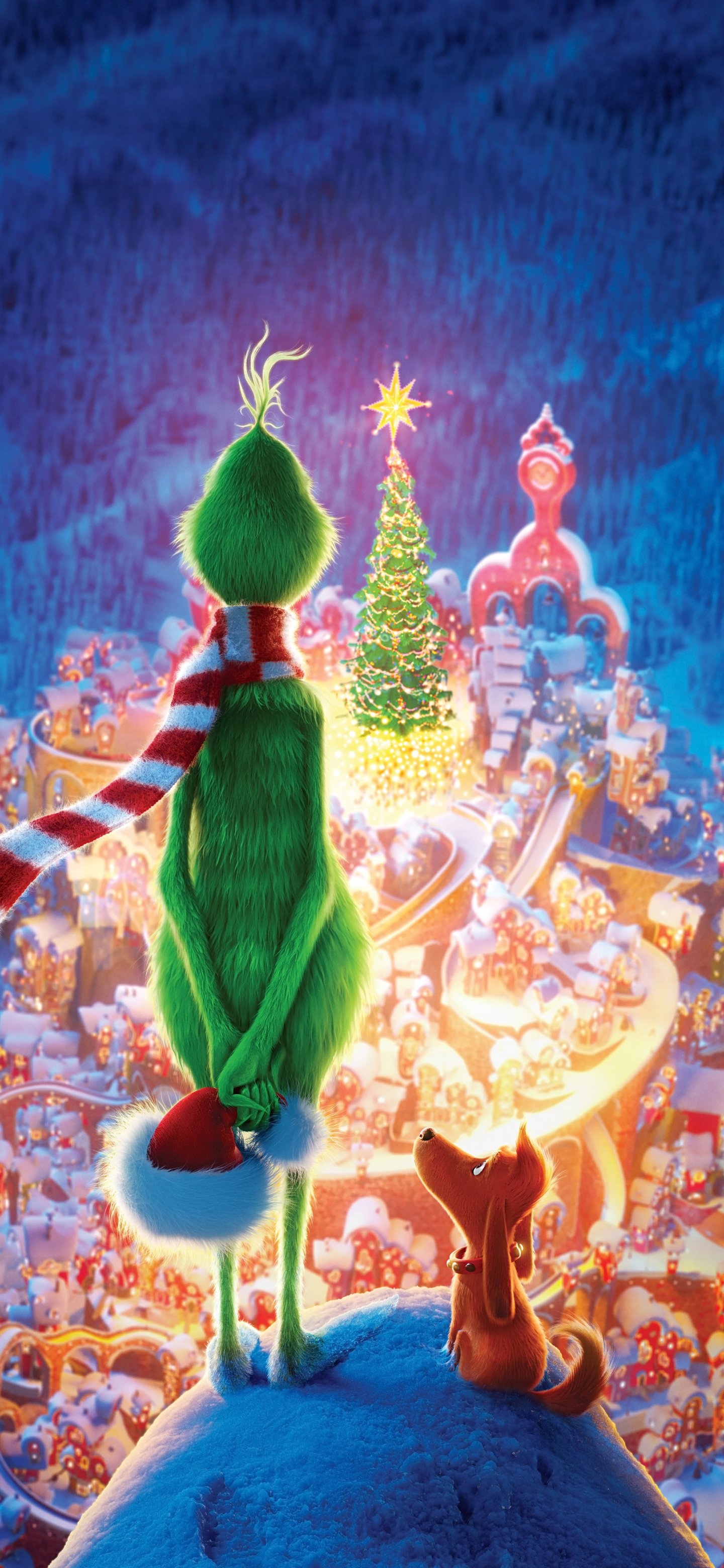 The Grinch movie, Animated holiday movie, Christmas movie, Whoville, 1440x3120 HD Phone
