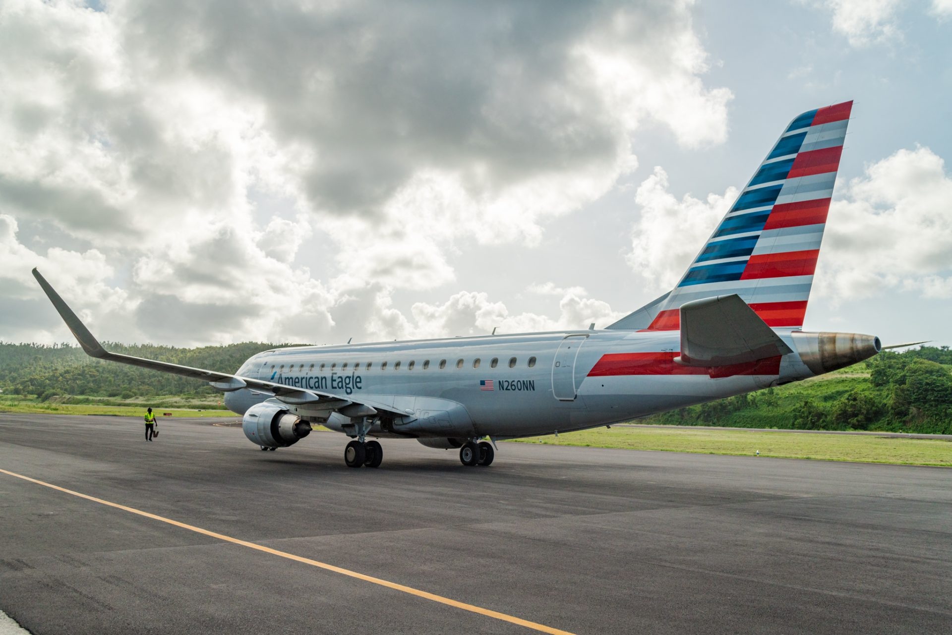 American Eagle Airlines, First American Airlines jet, Dominica, Shores, 1920x1290 HD Desktop