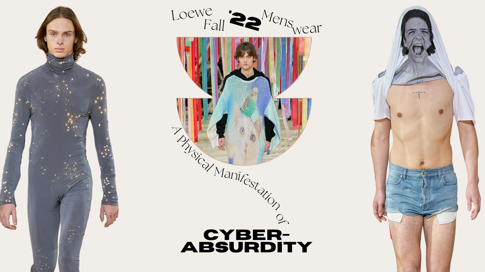 Loewe, Fall 2022 menswear, Physical manifestation, Cyber absurdity, 1920x1080 Full HD Desktop