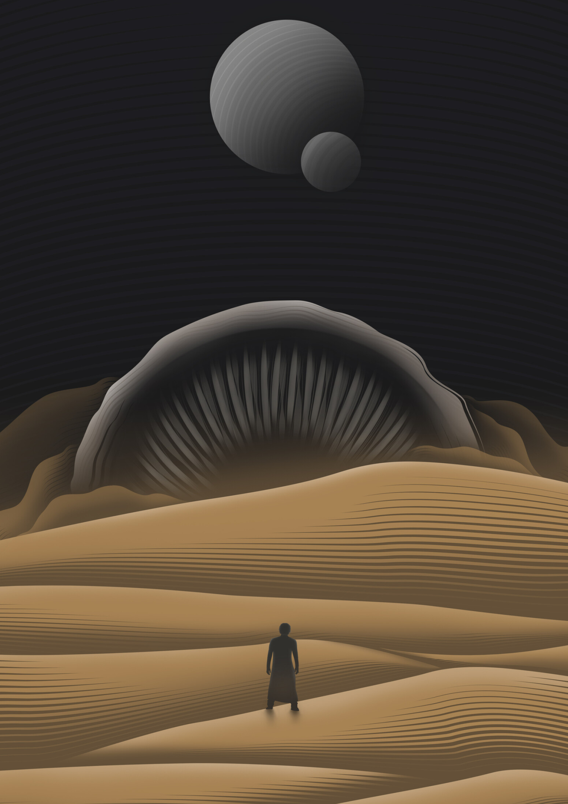 Planet Dune, Movies, 2021 poster, ArtStation, 1920x2720 HD Phone