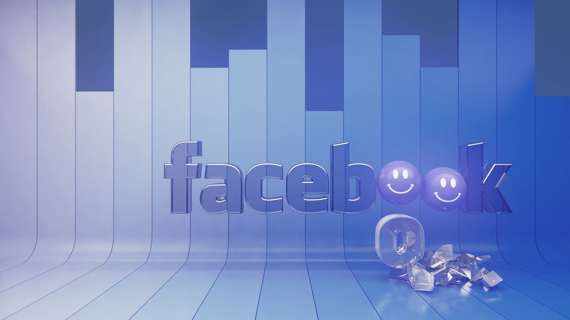 Facebook: The service was launched on February 4, 2004, as a Harvard-only social network. 1920x1080 Full HD Background.