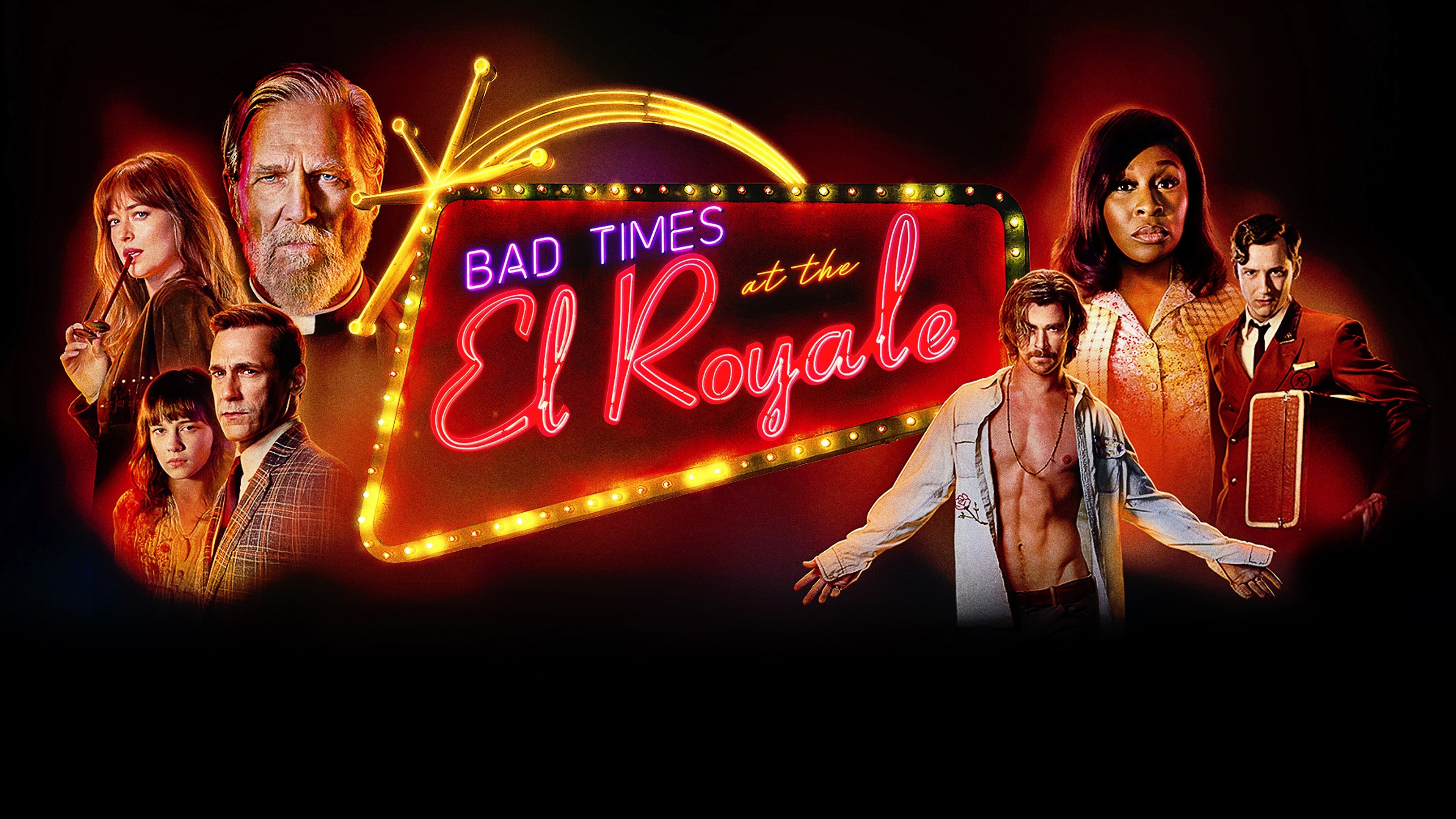 Bad Times at the El Royale, Full movie online, Engaging story, Plex streaming, 3840x2160 4K Desktop