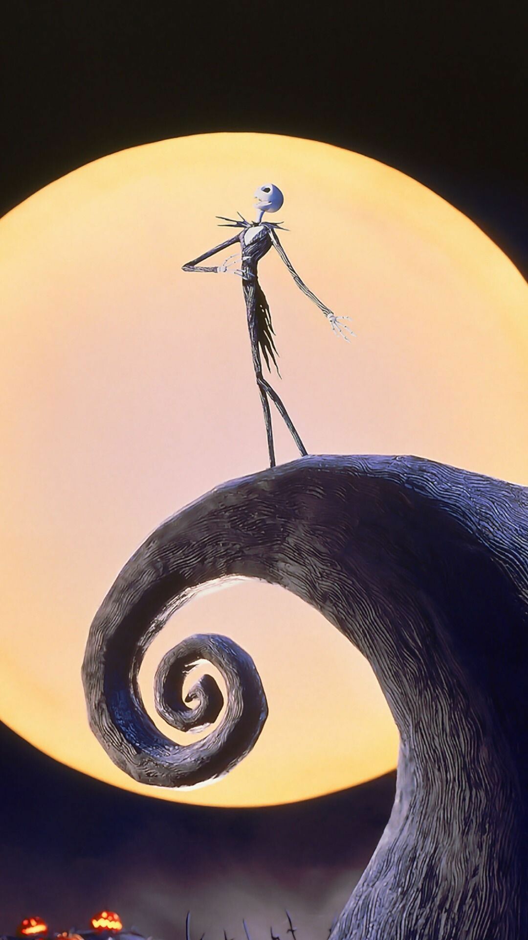 The Nightmare Before Christmas: The film produced by legendary filmmaker Tim Burton, who is known for implementing his gothic style in most of the projects. 1080x1920 Full HD Wallpaper.
