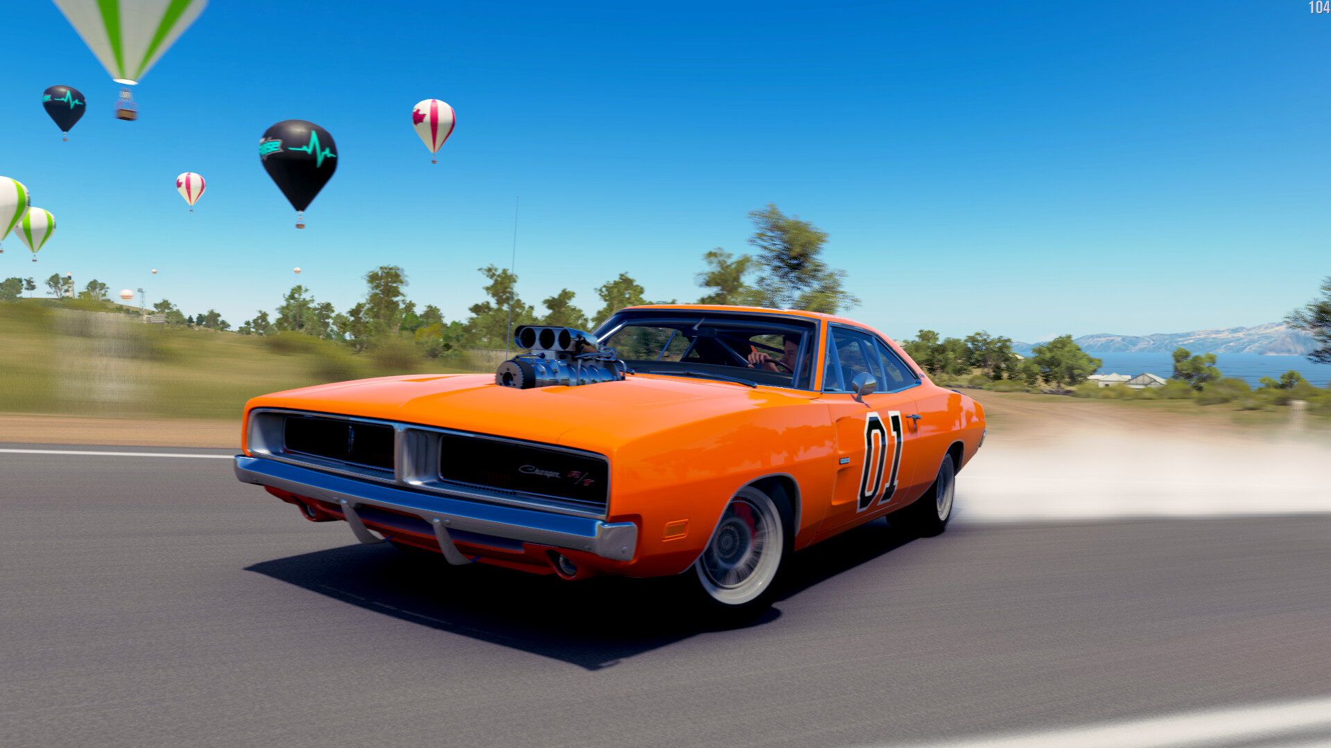 General Lee Car: Forza Horizon 4 General Lee, 1969 Dodge Charger R/T, A 2012 racing video game developed by Playground Games. 1920x1080 Full HD Wallpaper.