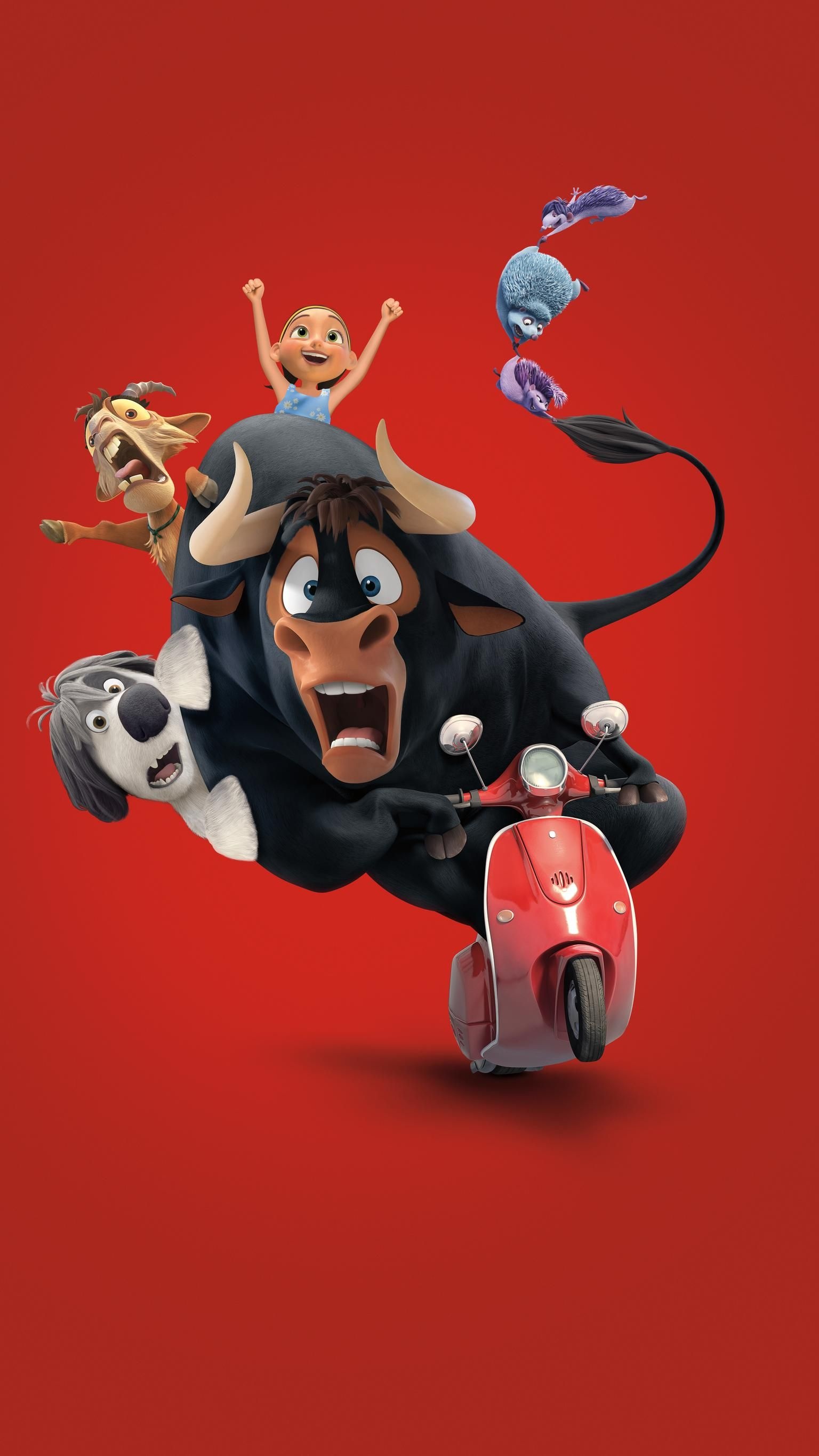 Ferdinand animation, Friendly bull, Adventure journey, Movie mania, 1540x2740 HD Phone