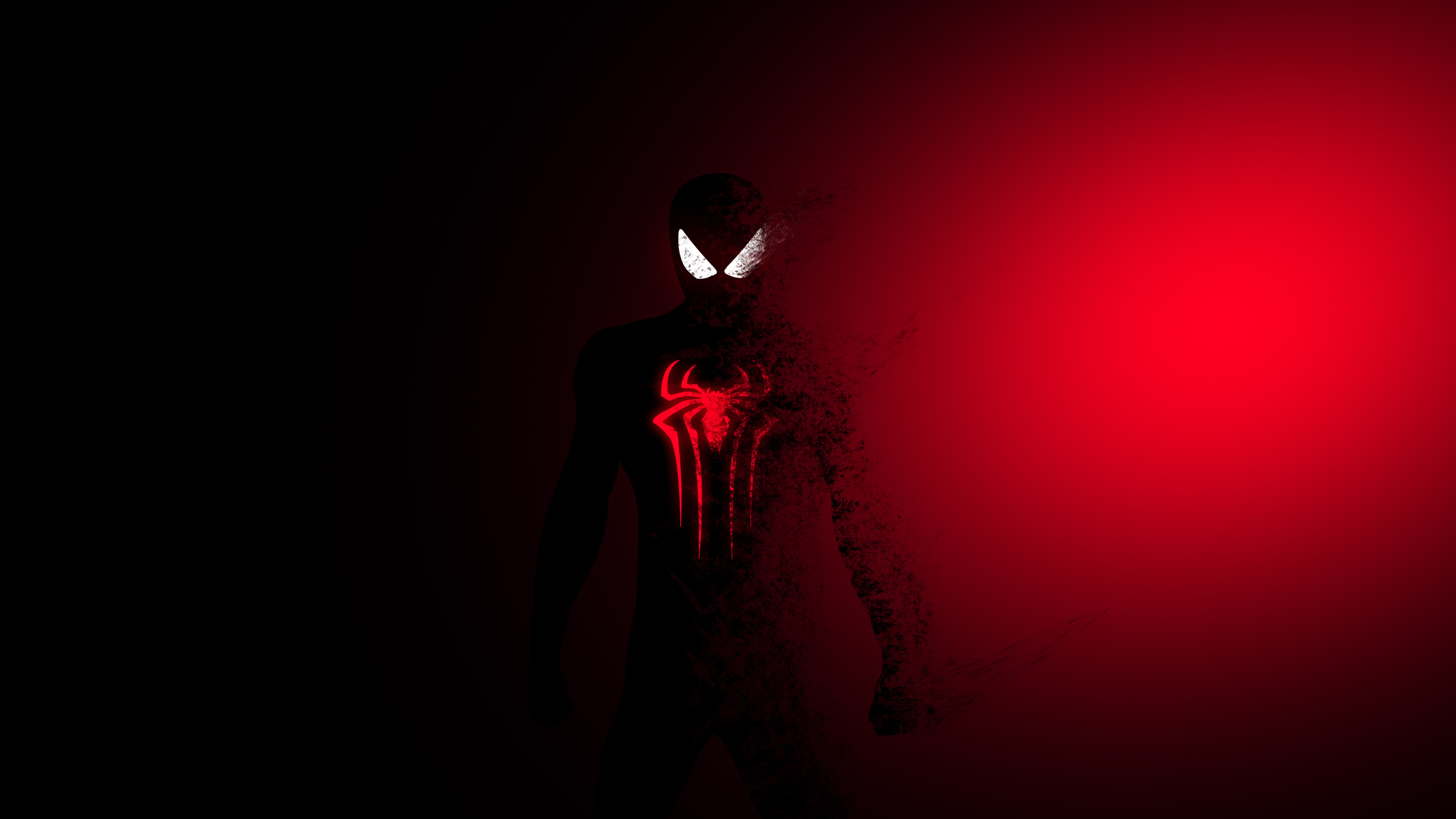 Spider-Man, Marvel Minimalist Wallpaper, 3840x2160 4K Desktop